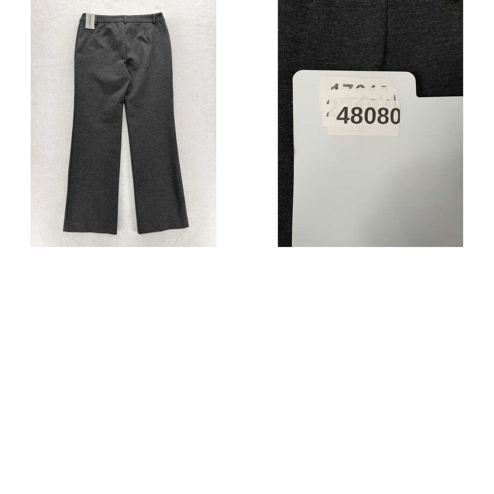 Express Express Ponte Seam Trouser Pants Womens 9/10 Gray Straight Leg Ponte Stretch NWT Size 32" / US 10 / IT 46 - 9 Thumbnail