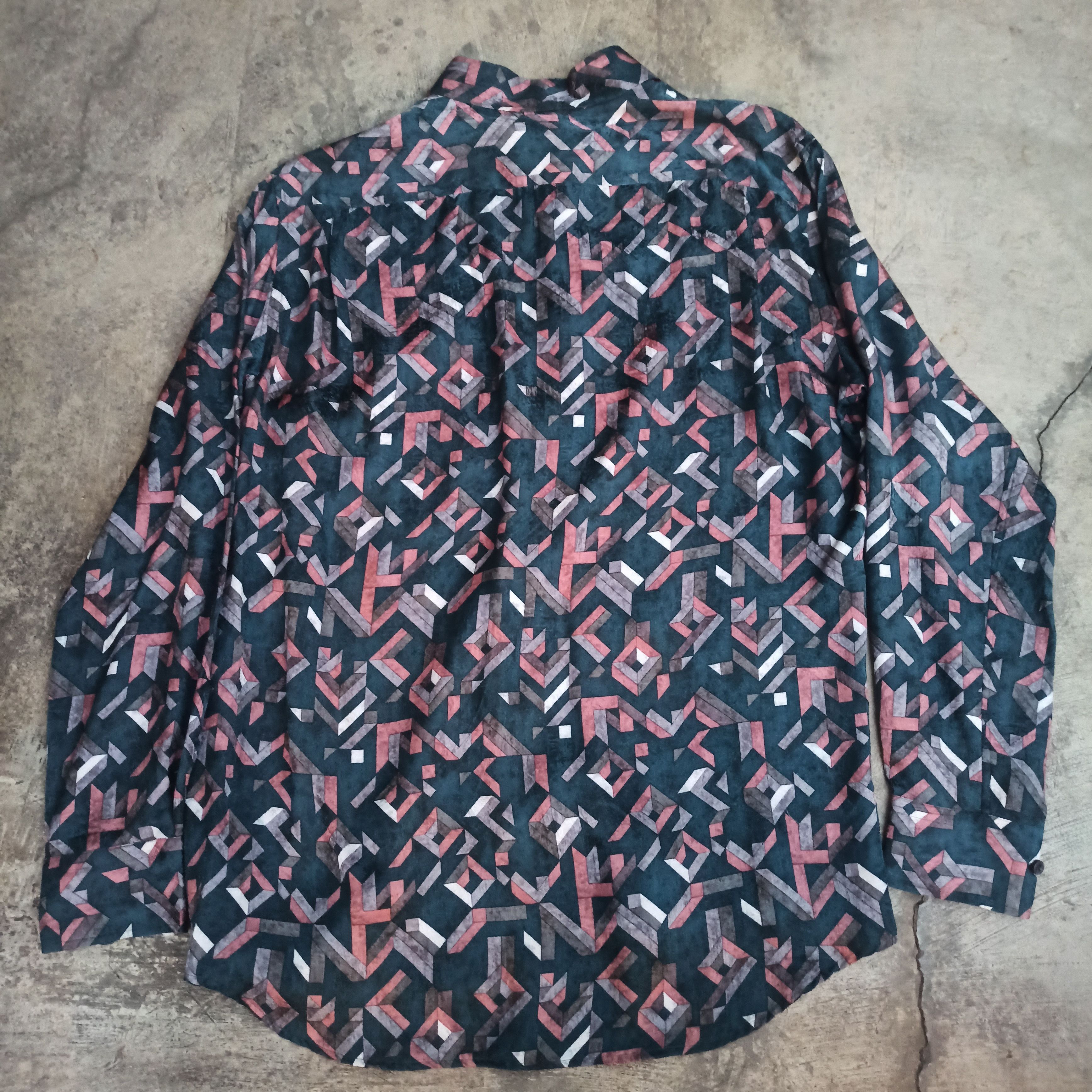 Lanvin Shirt multicolour silk Lanvin longsleeve Size US L / EU 52-54 / 3 - 3 Thumbnail