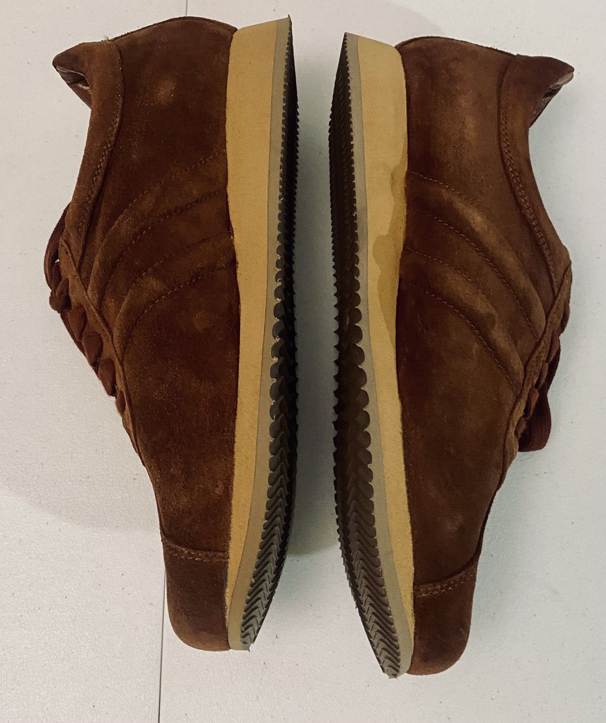 Malo Malo 🇮🇹 Brown French Calfskin Suede Voyager Sneakers 10 NEW Size US 10 / EU 43 - 9 Thumbnail