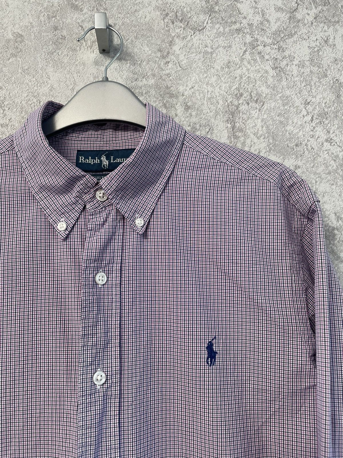 Polo Ralph Lauren Vintage Polo Ralph Lauren Purple Checkered Long Sleeve Shirt Size US M / EU 48-50 / 2 - 5 Thumbnail