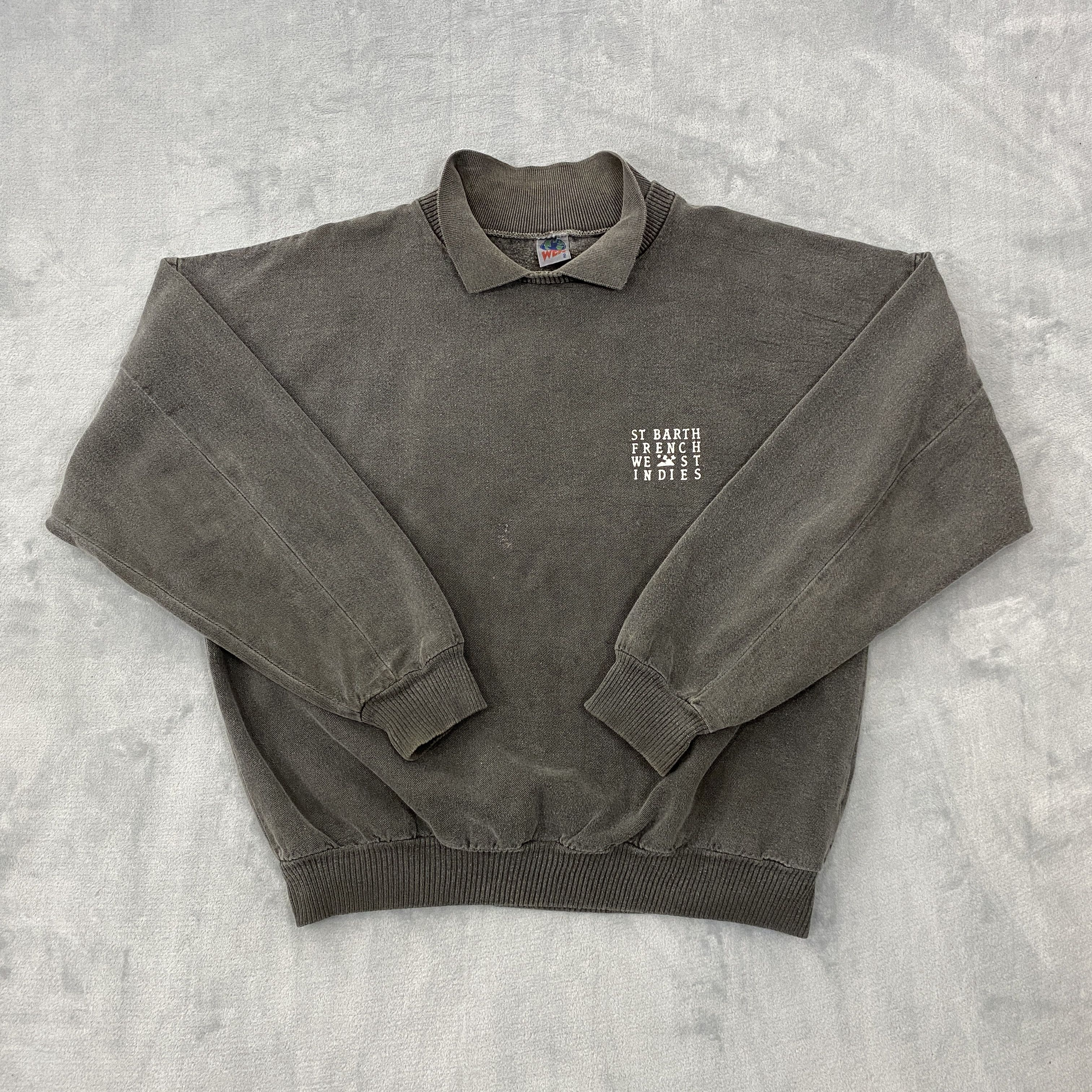 Vintage × Wek ST BARTH FRENCH WEST INDIES Sweatshirt Women Size 2 XS WEK Size XS / US 0-2 / IT 36-38 - 1 Thumbnail