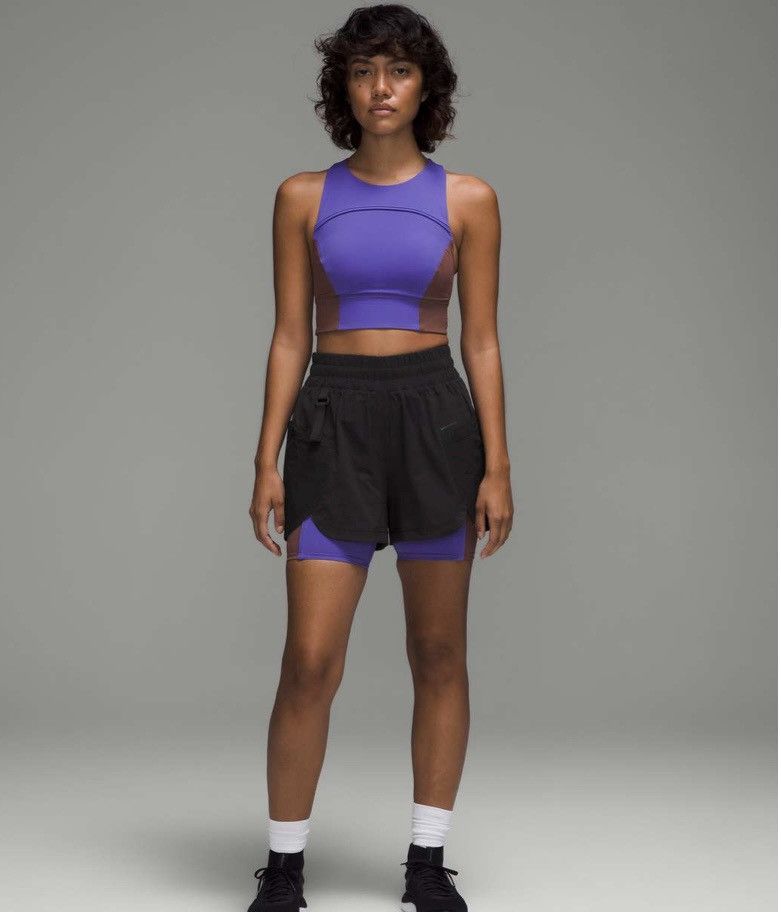 Lululemon Lululemon Drop-In Pocket High-Rise Hiking Short 4" Black 6 Size 28" / US 6 / IT 42 - 2 Thumbnail