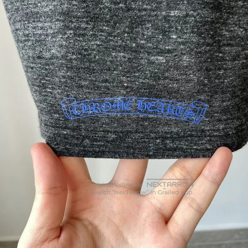 Chrome Hearts CHROME HEARTS Size M Grey hot silver cross blue Sanskrit V- Size US M / EU 48-50 / 2 - 6 Thumbnail