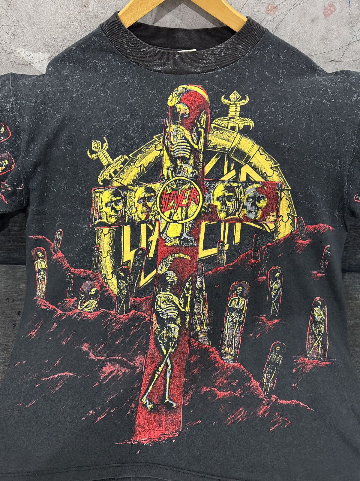Slayer Vintage Slayer All Over Print Size US L / EU 52-54 / 3 - 6 Thumbnail