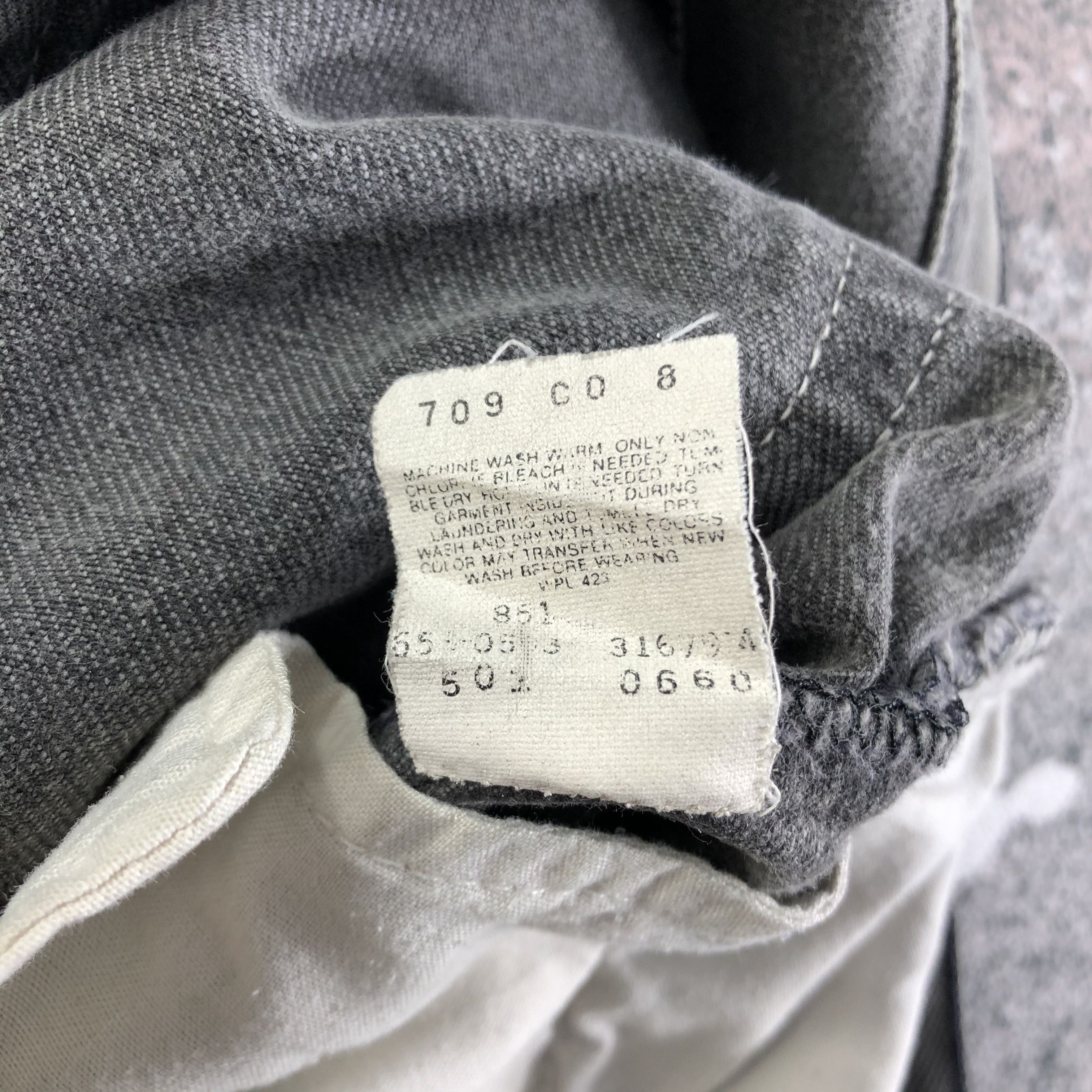 Levi's Vintage Levis 501 Jeans Faded Black Denim KJ2433 Size US 32 / EU 48 - 10 Thumbnail