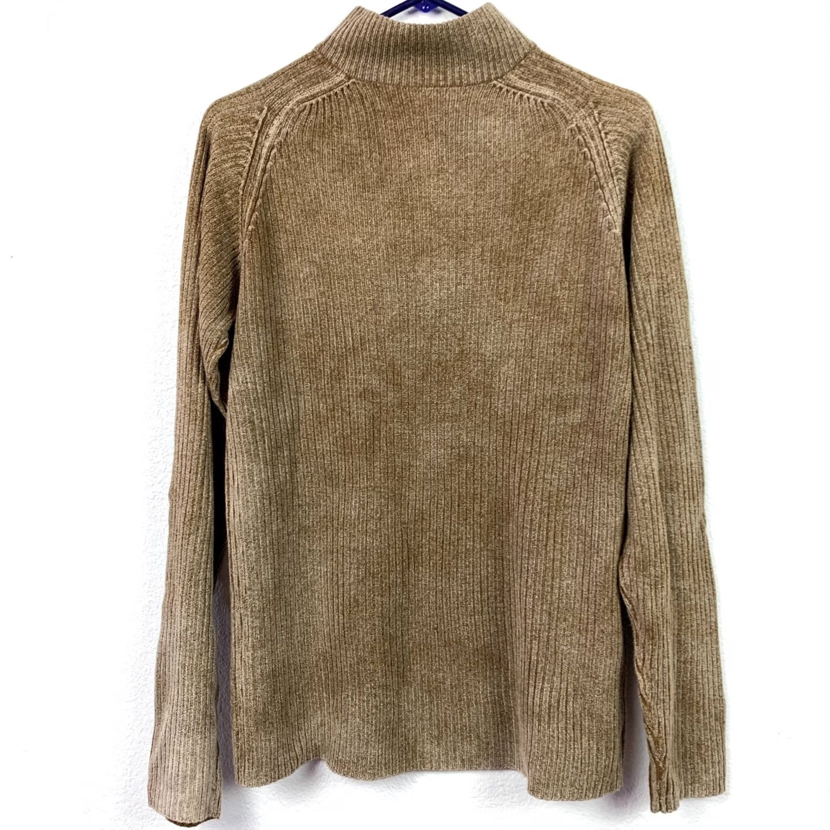 Vintage VINTAGE Y2K BC Ethic Acid Wash 1/4 Zip Super Soft Ribbed Brown Sweater Large Size US L / EU 52-54 / 3 - 3 Thumbnail