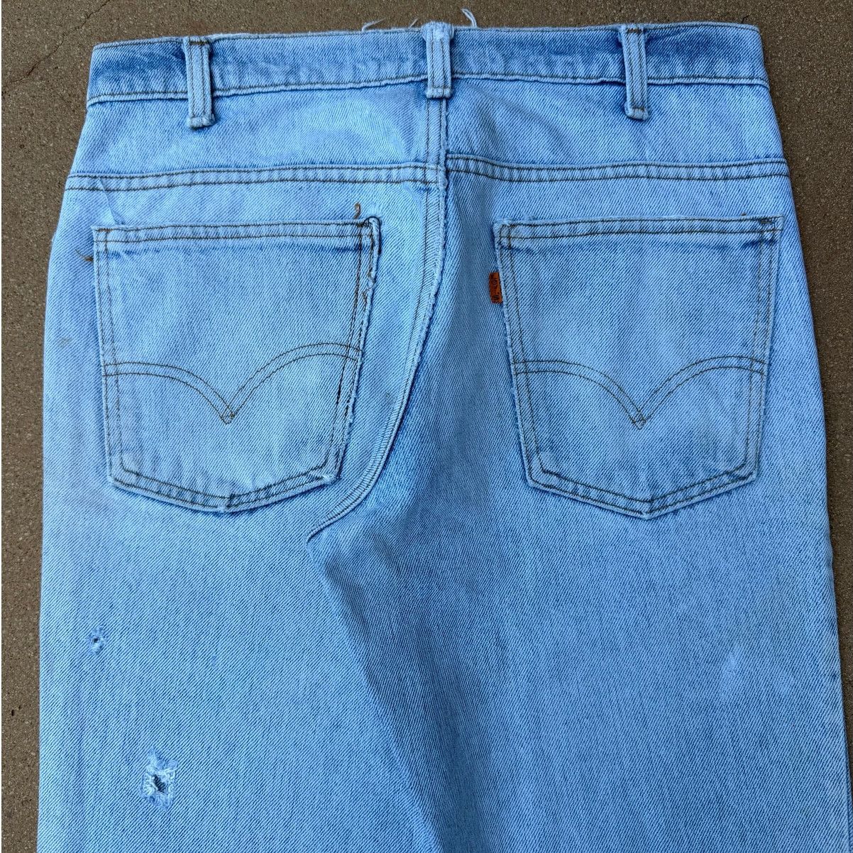 Levi's Vtg 80's Levi's 684 Orange Tab Bellbottom Flare Jeans 31x32 Size US 30 / EU 46 - 7 Thumbnail