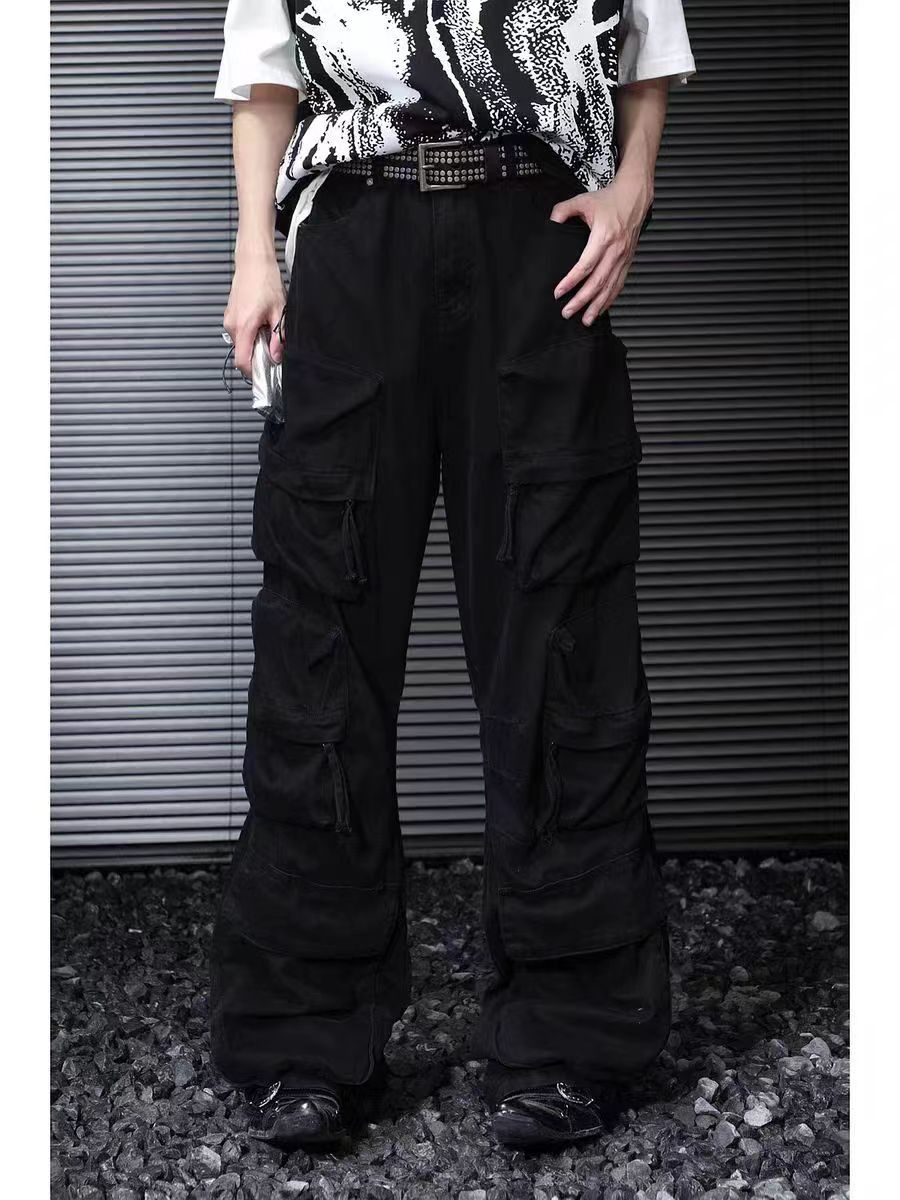 Japanese Brand × Jean × Streetwear Washed street hip hop
