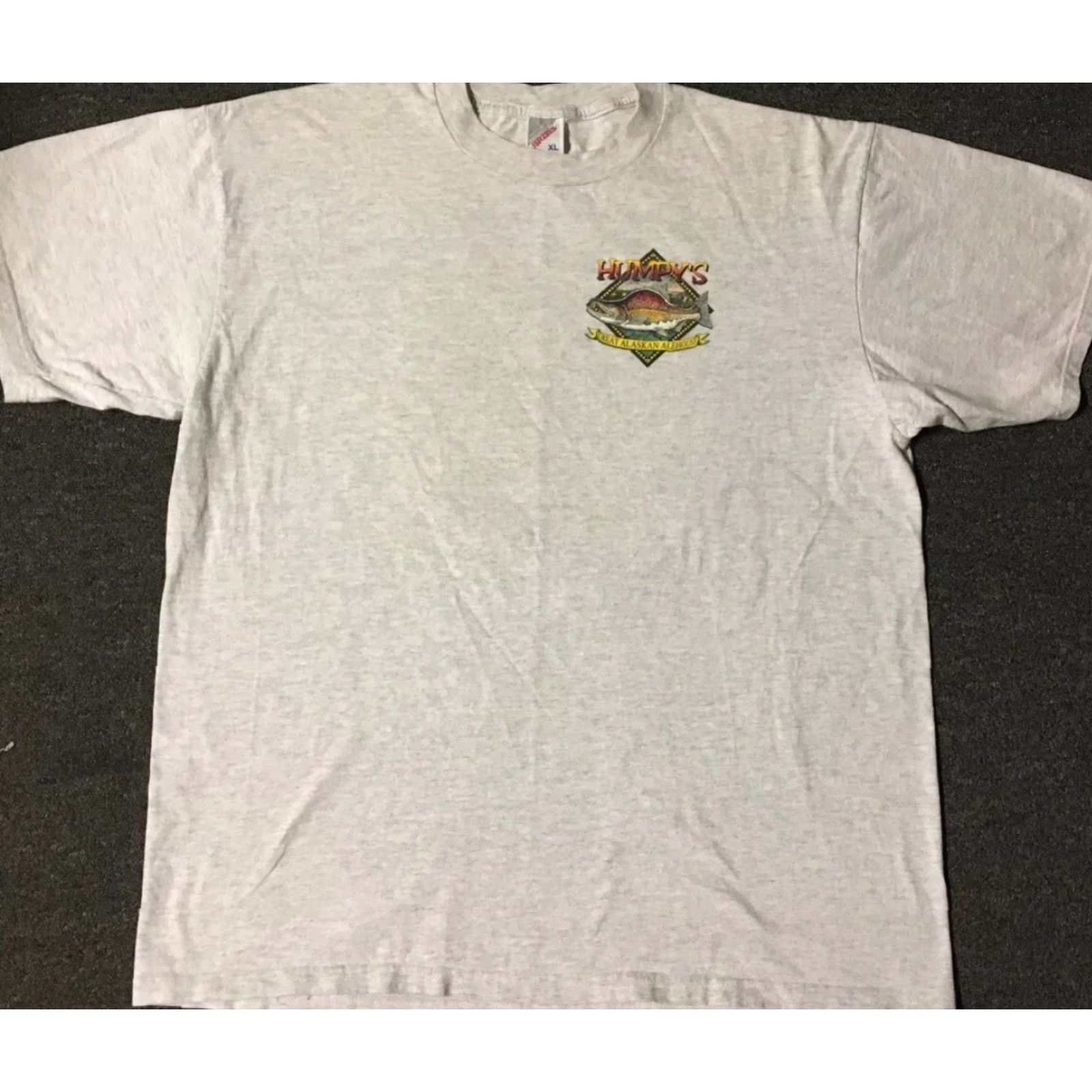 Vintage VINTAGE 90s Humpys Great Alaskan Alehouse T-Shirt XL Gray Beer Bar Funny Grunge Biker Joke United States Fish Mens Shirts Size US XL / EU 56 / 4 - 2 Thumbnail