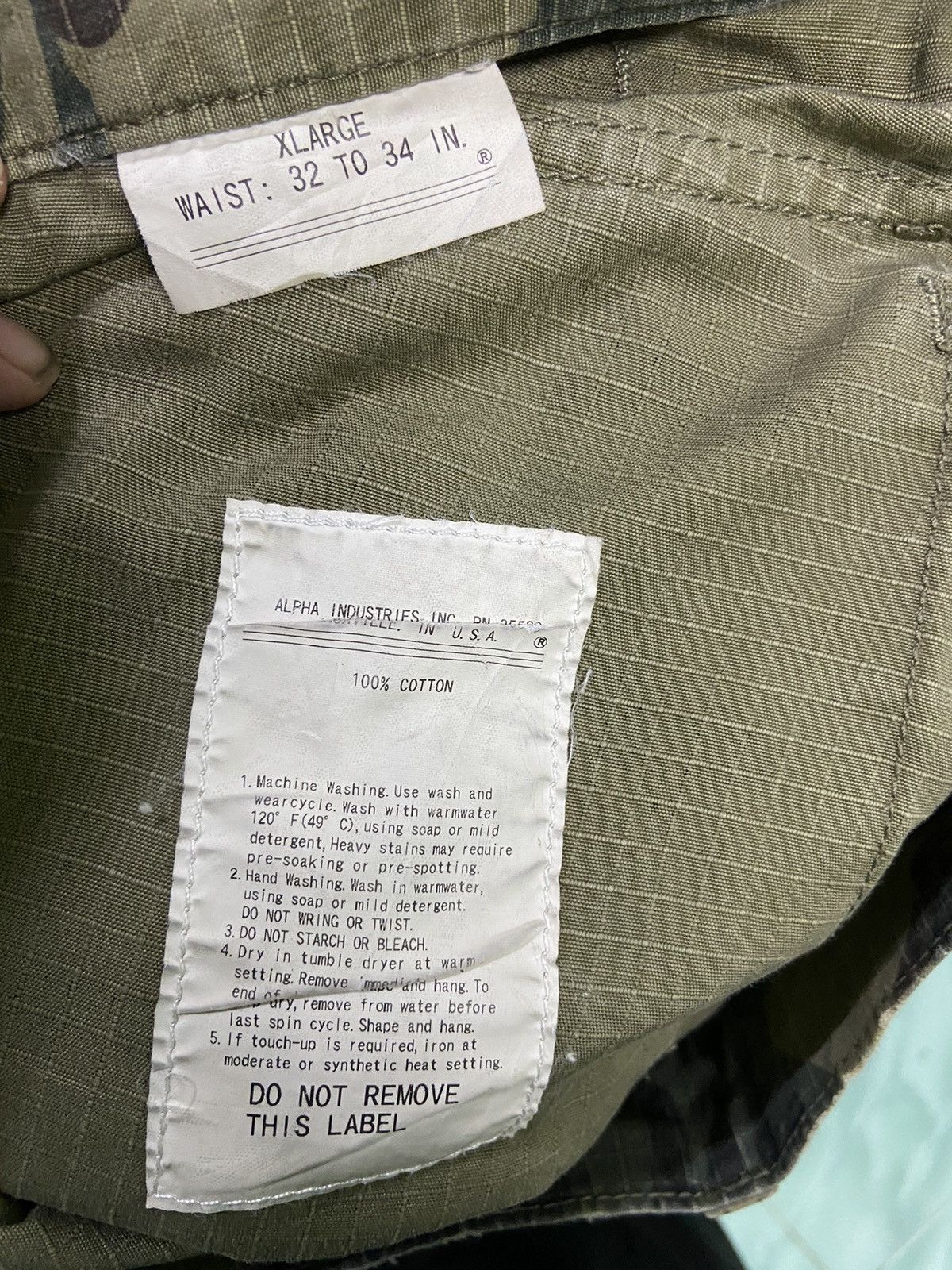 Alpha Industries Alpha industries cargo pants camouflage distressed Size US 34 / EU 50 - 13 Thumbnail