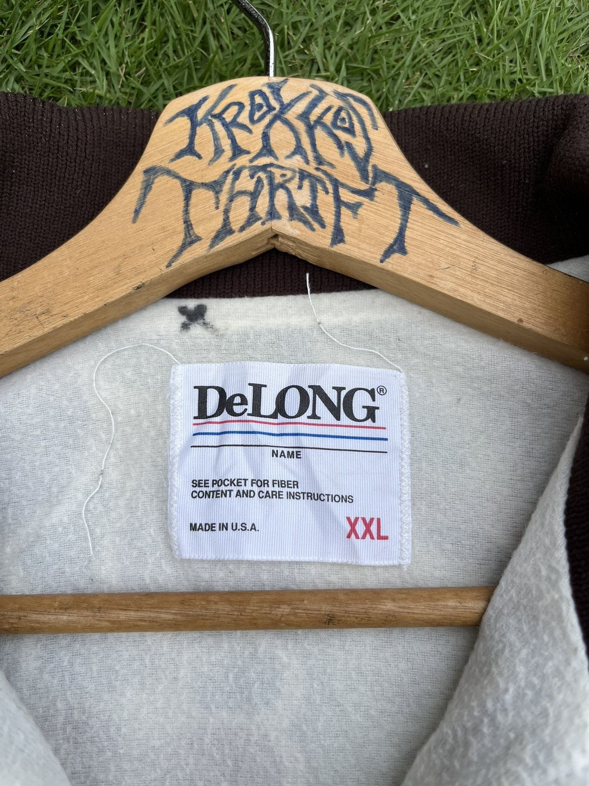 Delong × Vintage RARE Vintage Delong Camouflage Half Zipper Jacket 90s USA Size US XXL / EU 58 / 5 - 3 Thumbnail