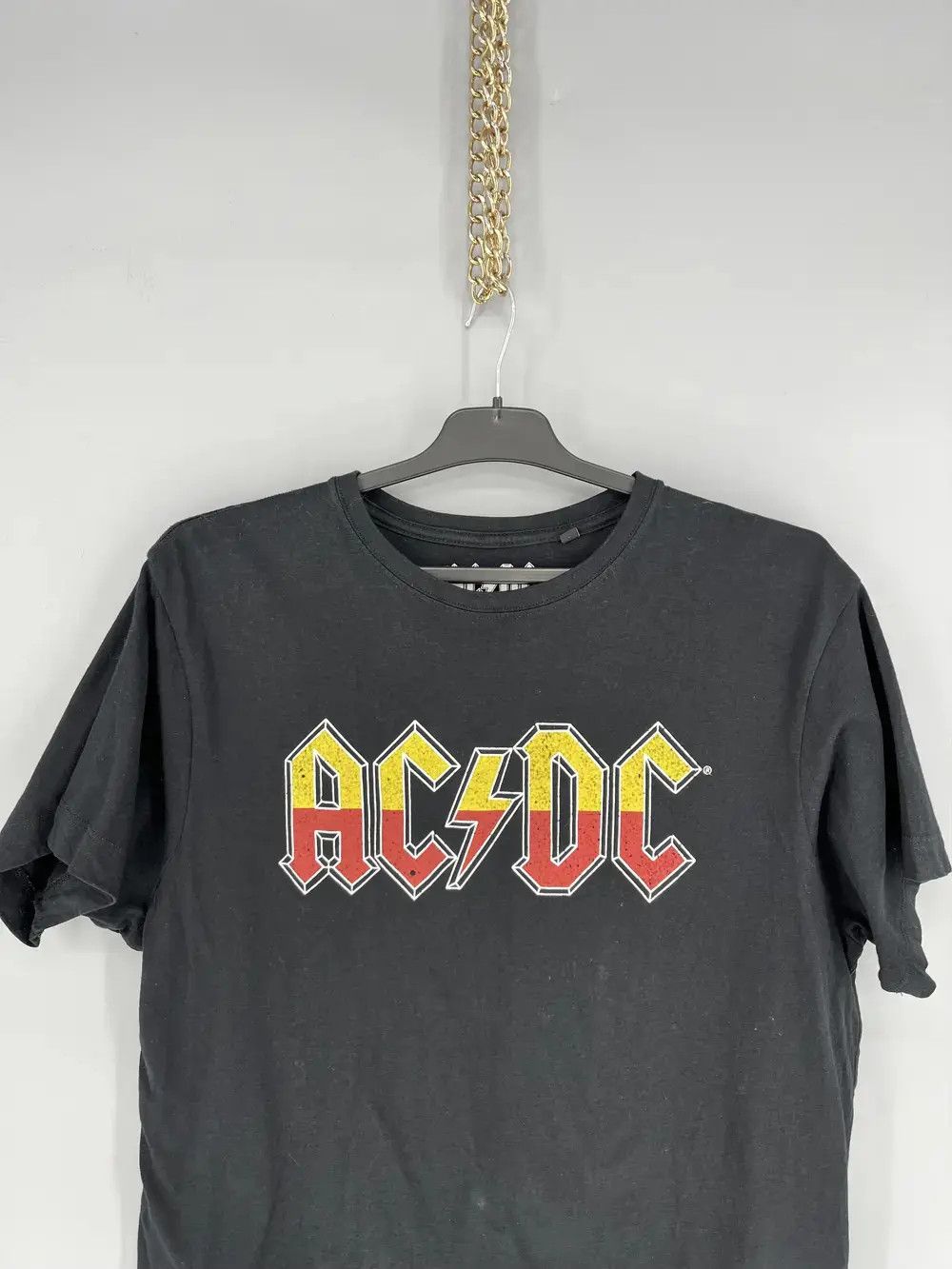 Band Tees × Vintage Vintage Y2K AC/DC ACDC Black In Evrope Tour Big Logo Size US M / EU 48-50 / 2 - 6 Thumbnail
