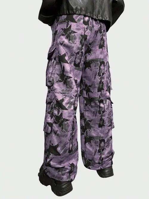 Japanese Brand Parachute Cargo multi-pocket pants gorpcore Wide leg Y2k Size US 32 / EU 48 - 4 Thumbnail
