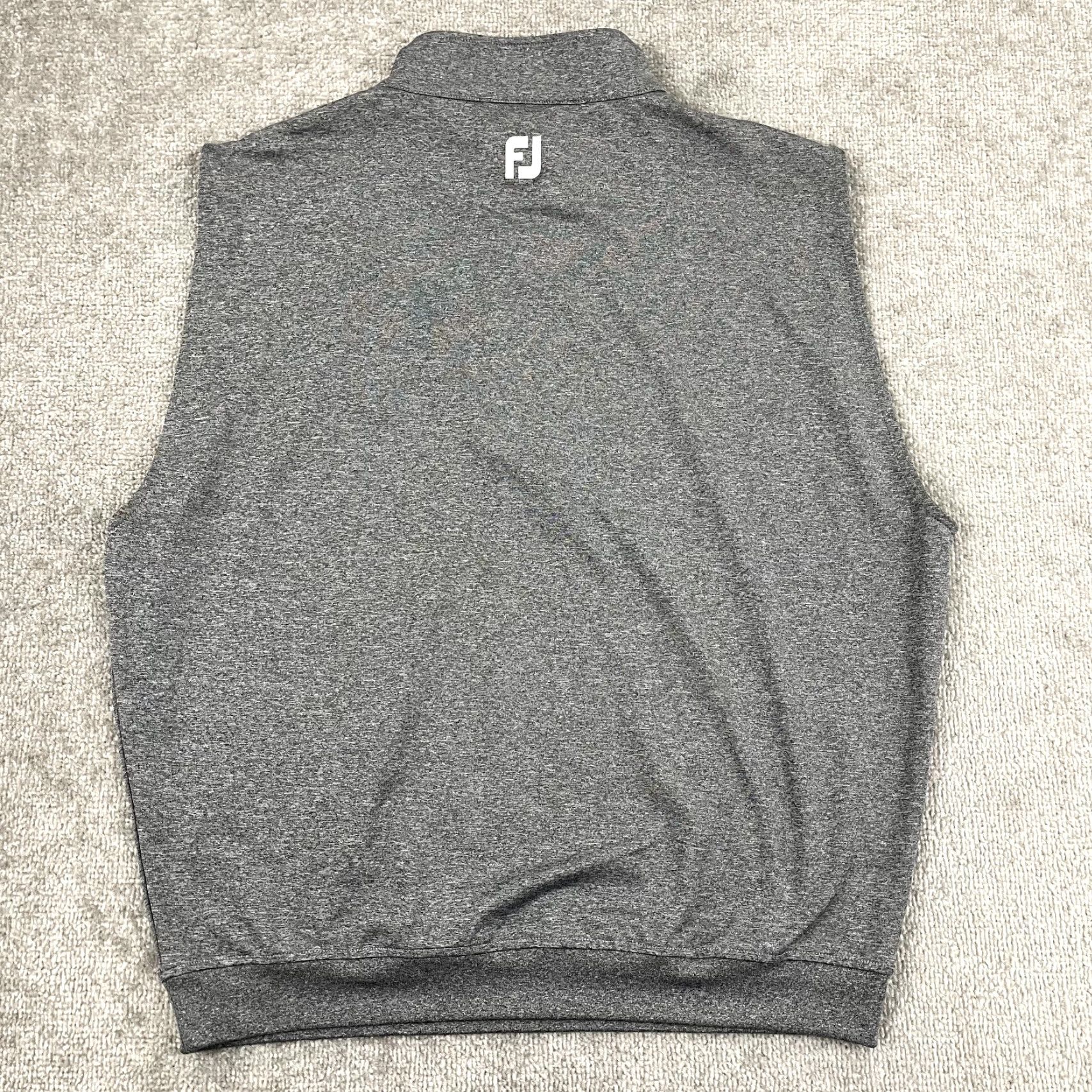 Footjoy FootJoy Vest Mens XL Gray 1/4 Zip Pullover - Golf, Outdoor, Sports, All Seasons, Regular Fit Size US XL / EU 56 / 4 - 7 Thumbnail