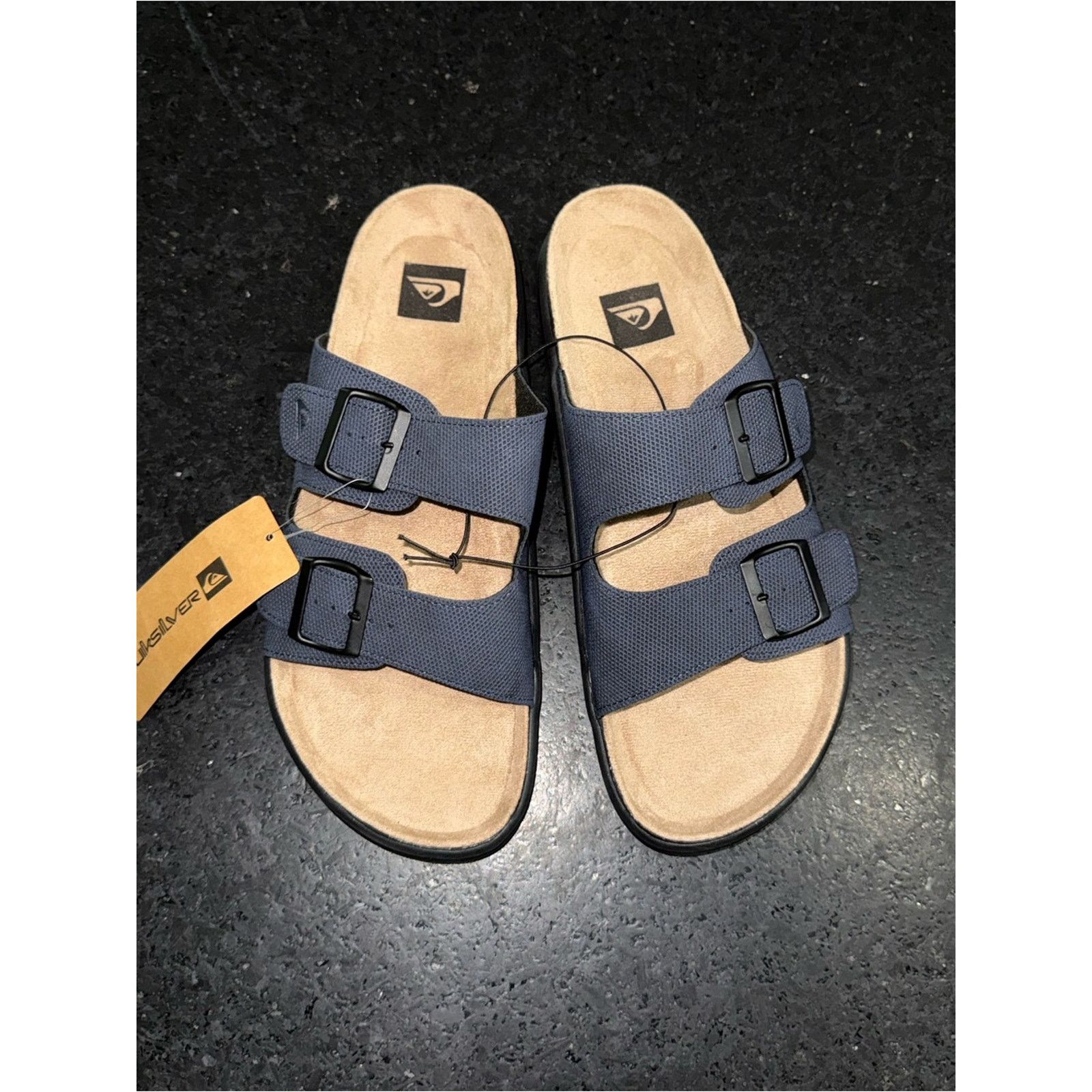 Quiksilver Quiksilver Embark Deck 2 Strap Navy Buckle Slide Sandals 9 Size US 9 / EU 42 - 1 Thumbnail