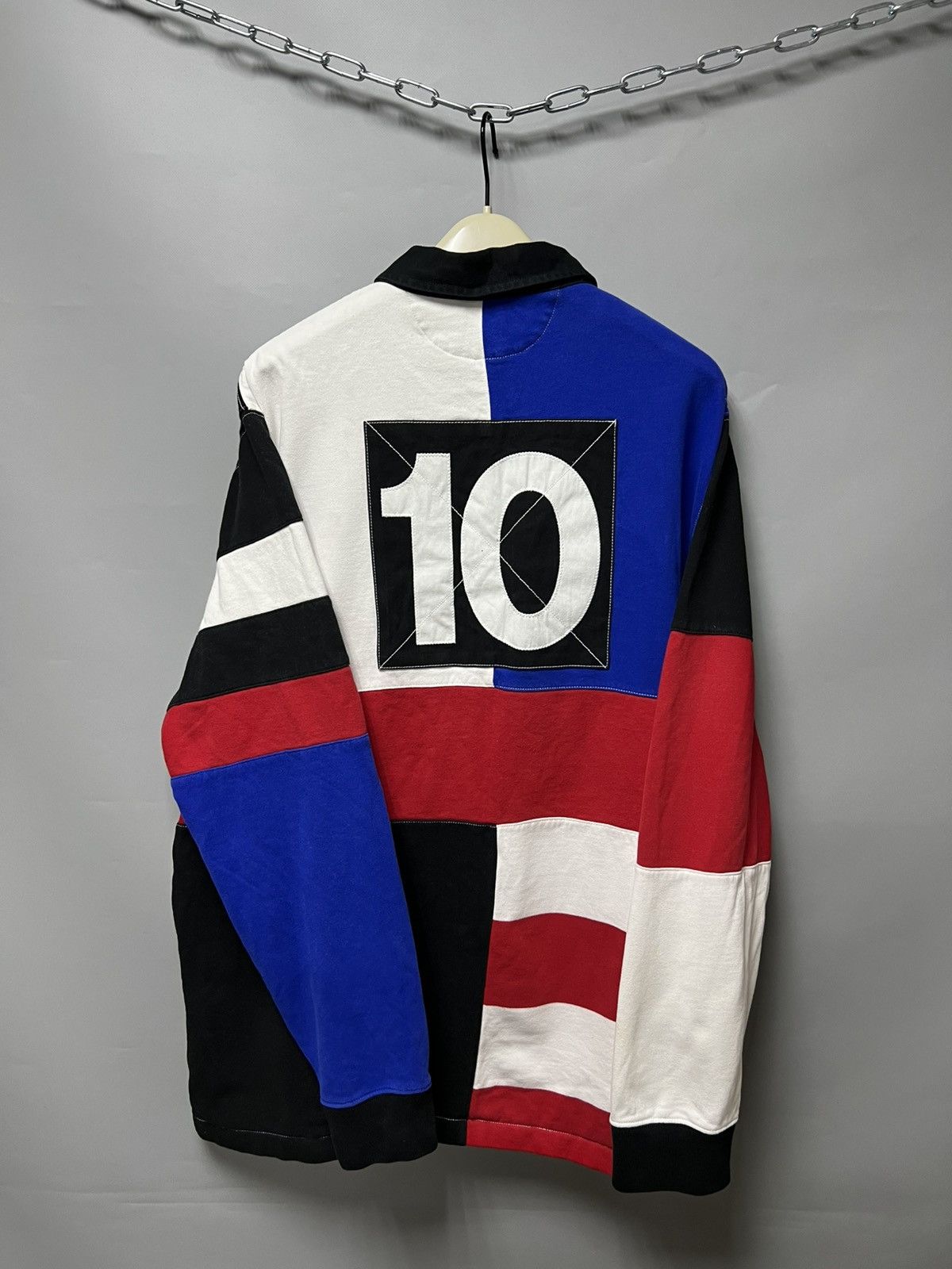 Polo Ralph Lauren Polo Ralph Lauren Big Pony USA Flag Rugby Shirt #10 Limited Size US XL / EU 56 / 4 - 2 Thumbnail