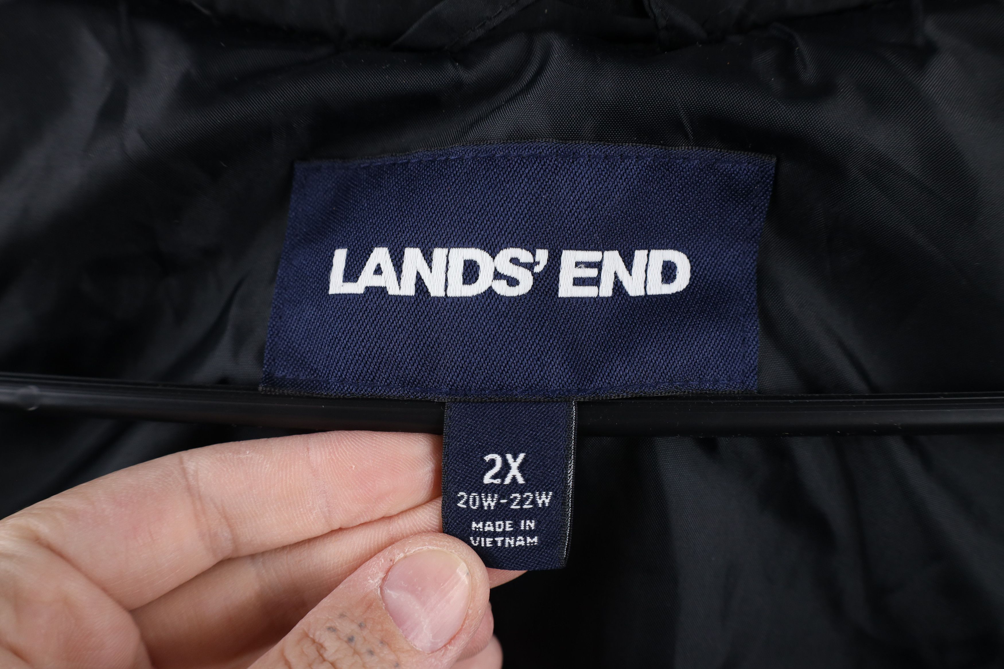 Lands' End × Vintage Vintage Lands End Fill Full Zip Puffer Vest Jacket Black Size US XXL / EU 58 / 5 - 6 Thumbnail