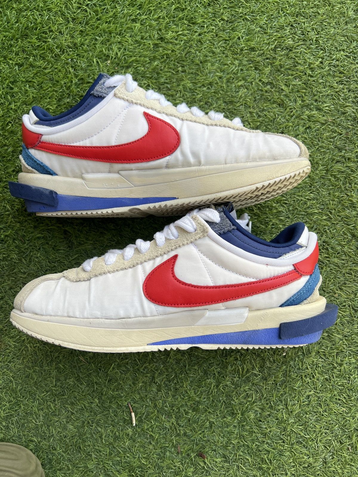 Nike × Sacai Nike x Sacai Zoom Cortez SP 'White Red' DQ0581-100 Size US 10.5 / EU 43-44 - 3 Thumbnail