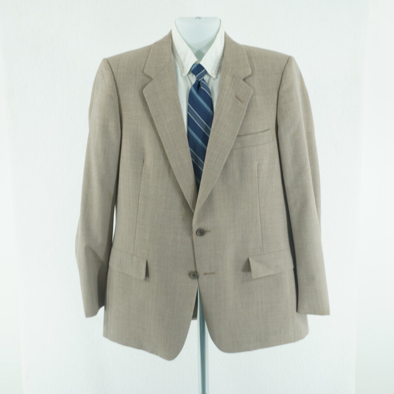 Hart Schaffner Marx Hart Schaffner Marx Christian Dior Wool Tan Red Green Check Size 40L - 4 Thumbnail
