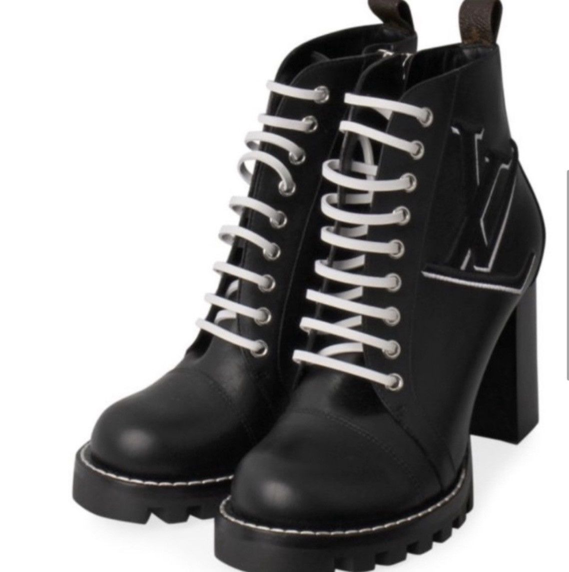 Louis Vuitton ✨ RARE✨ LOUIS VUITTON LEATHER STAR TRAIL ANKLE BOOTS Size US 7 / IT 37 - 2 Thumbnail