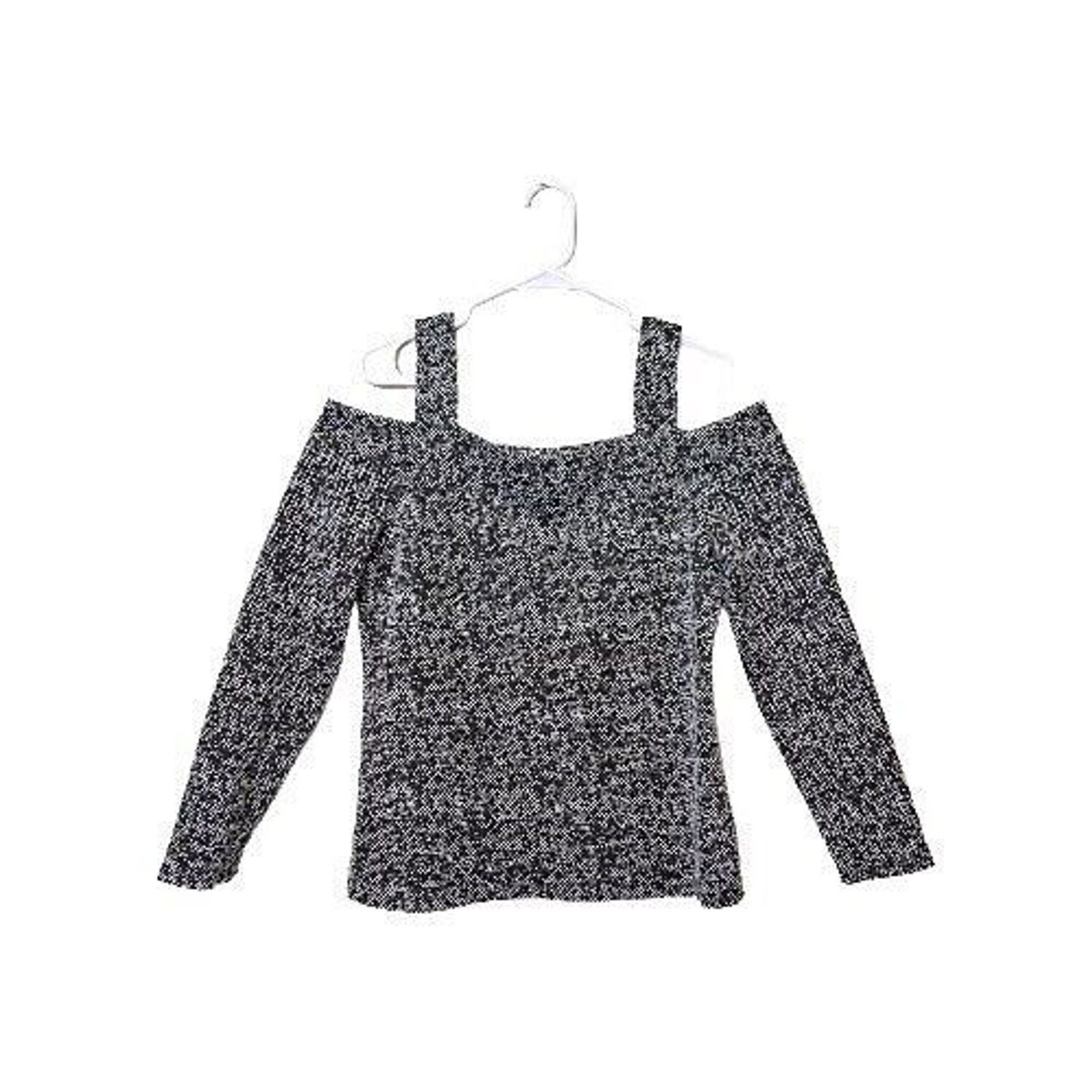 Michael Kors Michael Kors Classic Tweed Long Sleeve Shirt Top Women's L Size L / US 10 / IT 46 - 1 Thumbnail