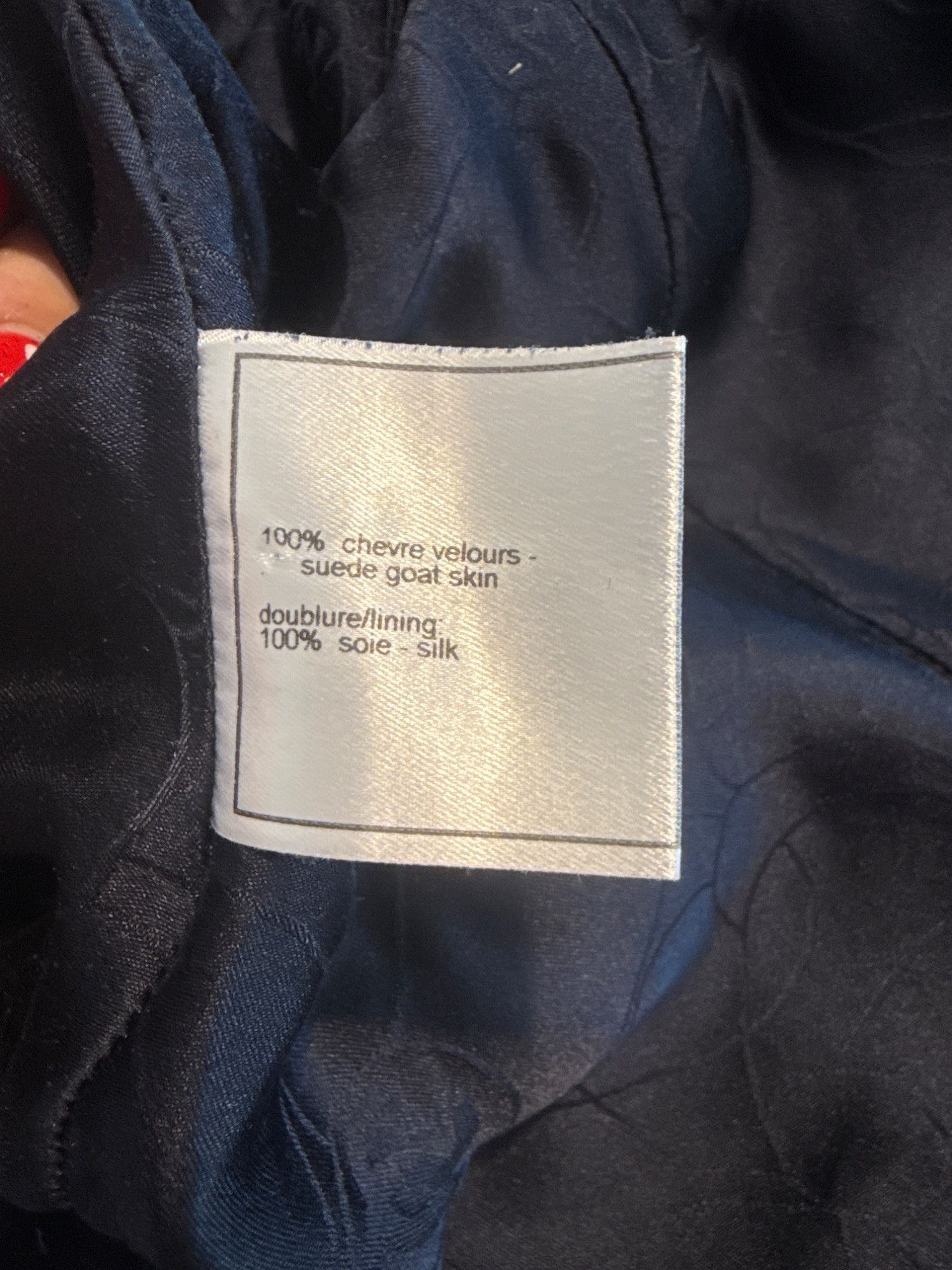 Chanel Chanel Navy Suede Goat Skin Jacket W/Silk Lining Size 42 Mad Size S / US 4 / IT 40 - 5 Thumbnail