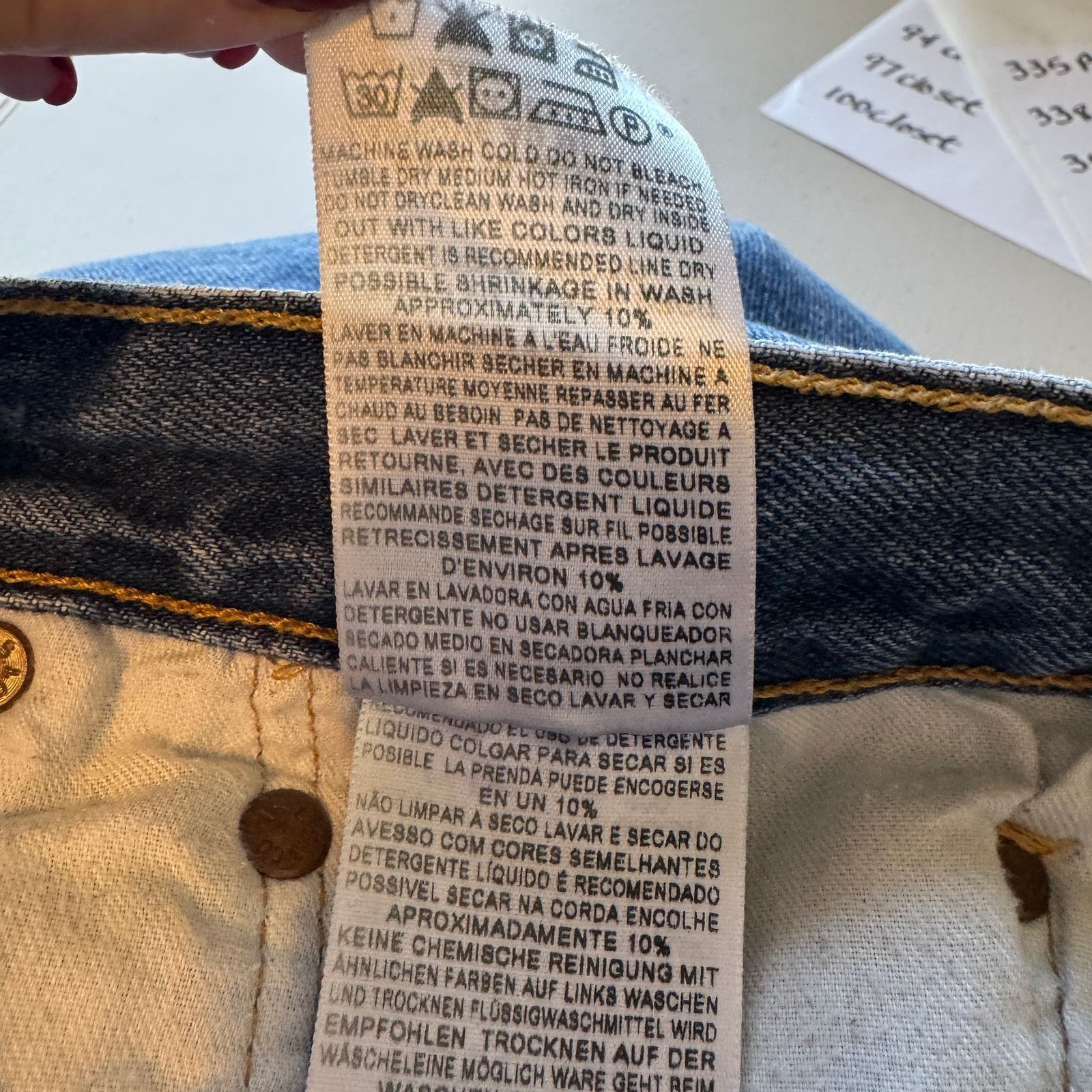 Levi's Archive Levi’s 501 Rigid Denim 40x30 Unisex Baggy Skater Size US 40 / EU 56 - 11 Thumbnail