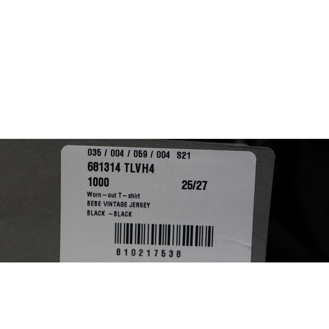 Balenciaga o1rshd1 Worn Out T-Shirt BEBE Vintage T-Shirt in Black Size US XL / EU 56 / 4 - 11 Thumbnail
