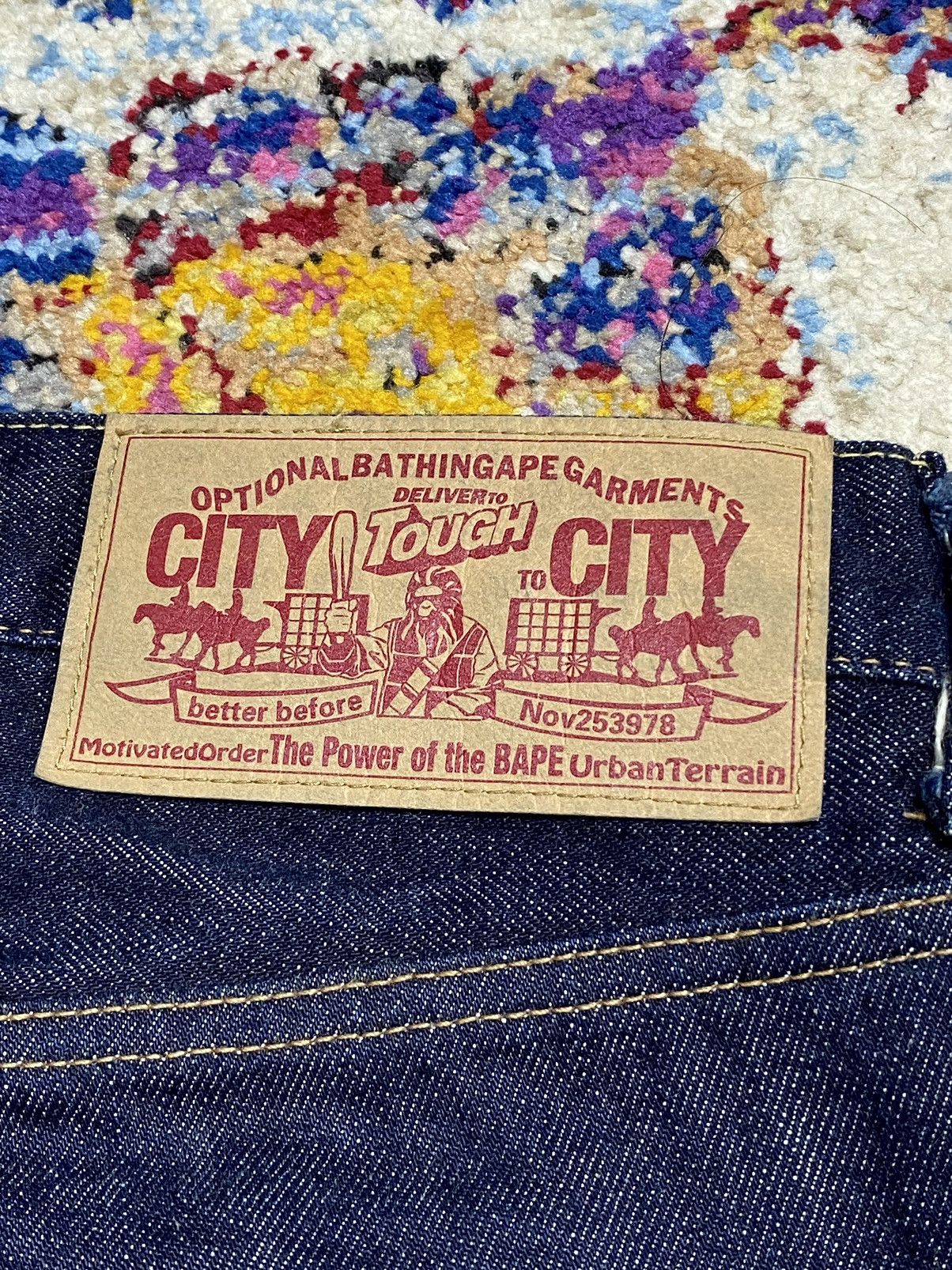 Bape Bapesta OG Classic 14oz Straight Relaxed Jeans W34 Size US 36 / EU 52 - 5 Thumbnail