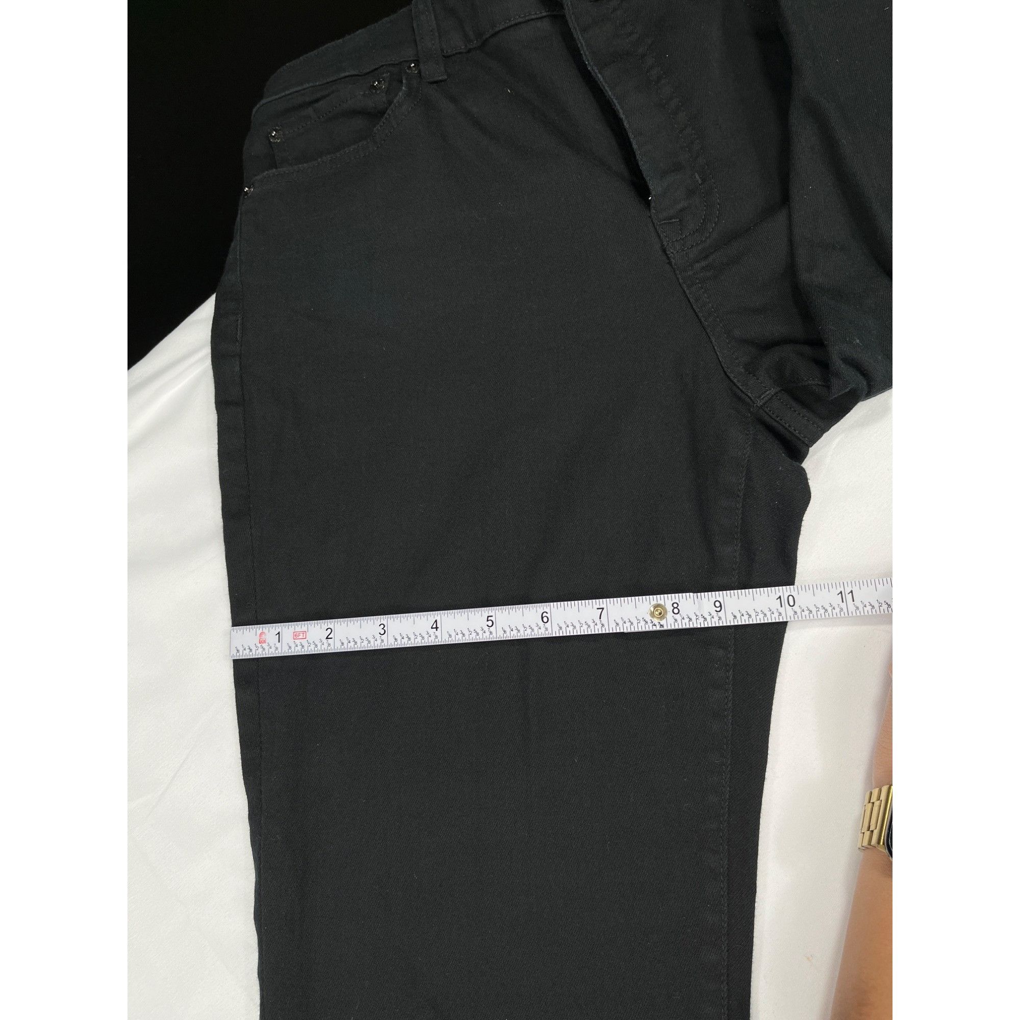 Lauren Ralph Lauren Lauren Ralph Lauren SKU 7886 Womens Black Straight Leg Pants Size 32" / US 10 / IT 46 - 7 Thumbnail