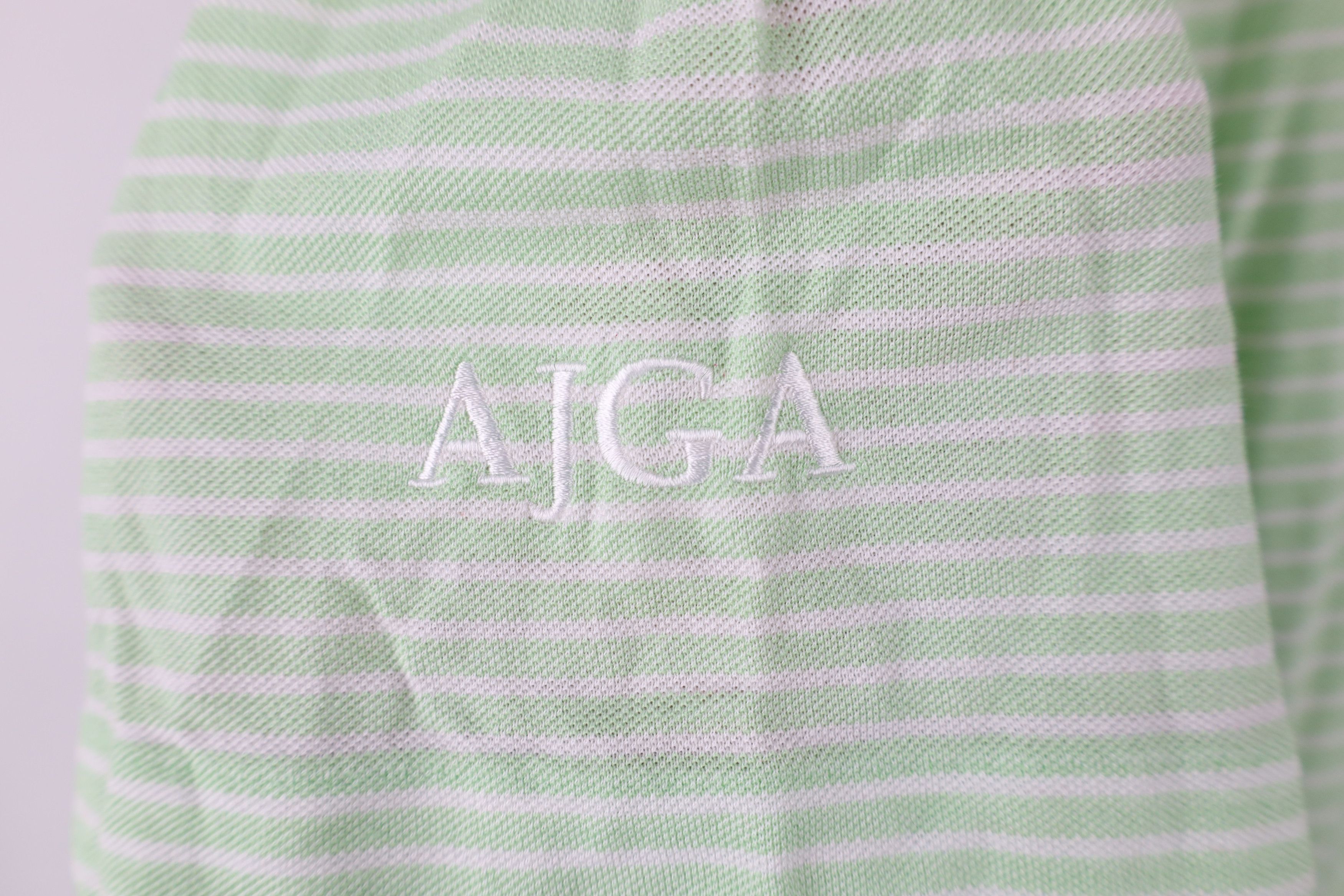 Ralph Lauren × Vintage Polo Golf Ralph Lauren Striped AJGA Bluegrass Junior Polo Size US L / EU 52-54 / 3 - 5 Thumbnail