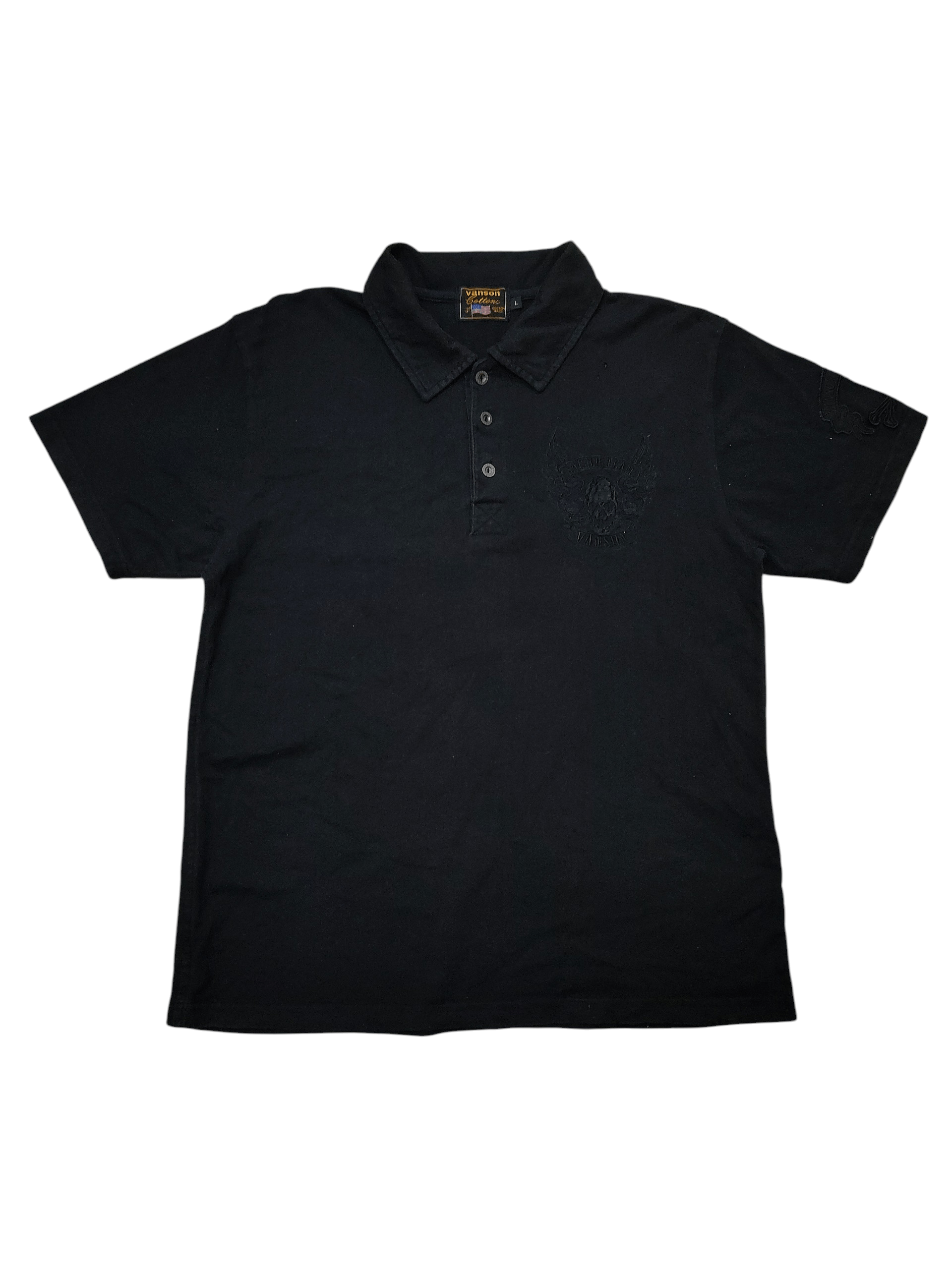 Vintage vintage VANSON Leather embroidery polo t shirt rare Size US XL / EU 56 / 4 - 4 Thumbnail