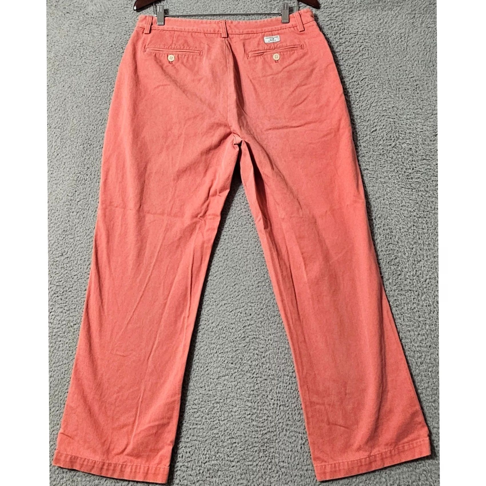 Vineyard Vines Vineyard Vines Pink Club Chino Pant Men's Size 34 30 Straight Leg Cotton Size US 34 / EU 50 - 2 Thumbnail