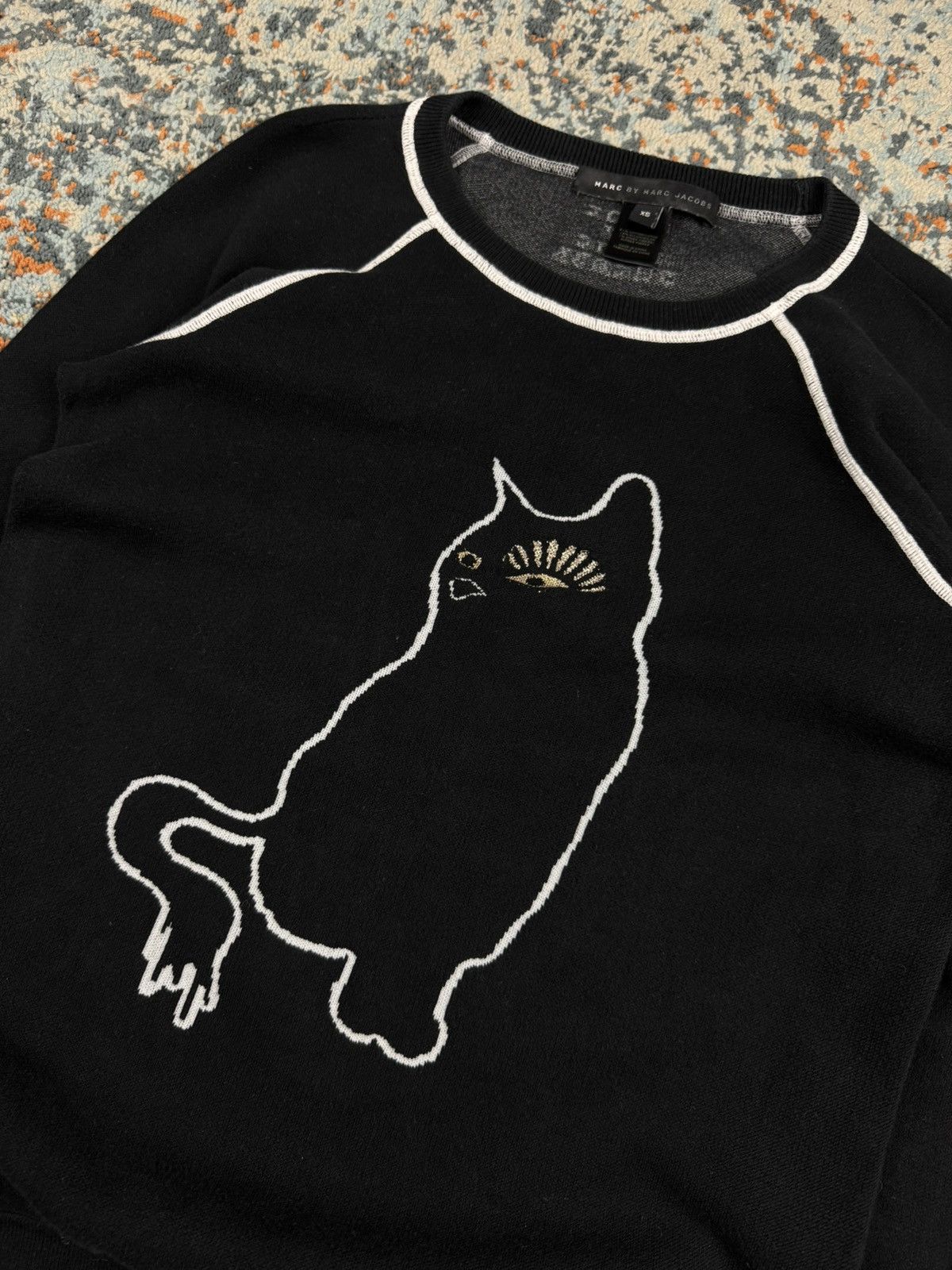 Marc by Marc Jacobs Marc by Marc Jacobs cat graphic sweater knit Size XS / US 0-2 / IT 36-38 - 4 Thumbnail