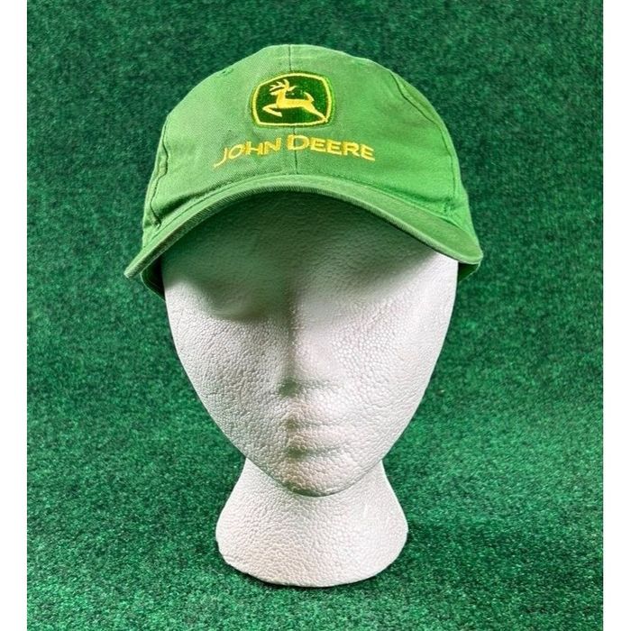 John Deere John Deere Green/Yellow Adjustable Snapback Hat/Cap Mens Grailed