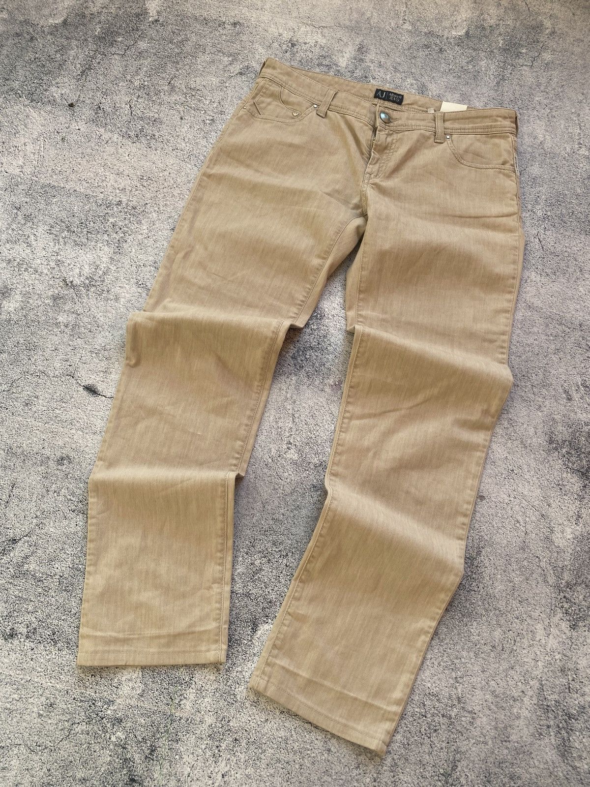 Emporio Armani Vintage Rare Emporio Armani Hype Metal Logo Y2K Jeans Size US 32 / EU 48 - 14 Thumbnail