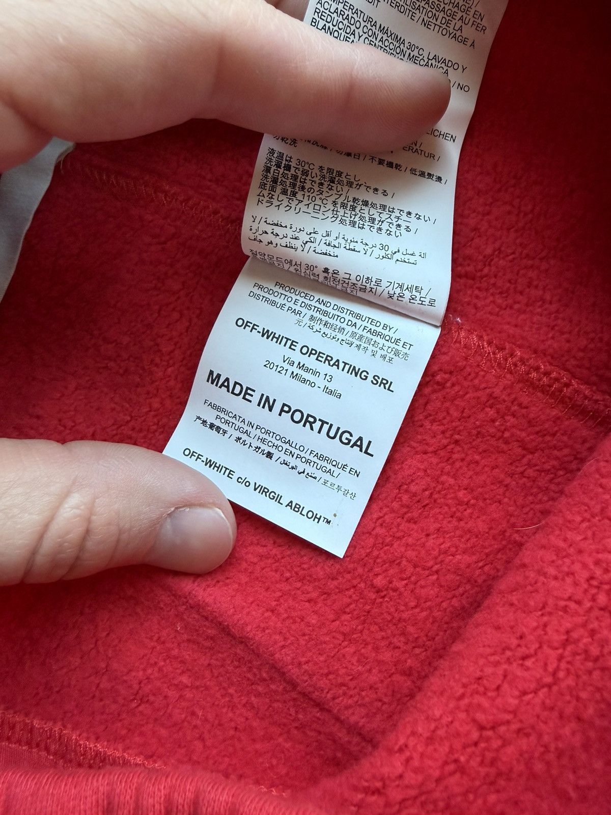 Off-White Off-White FW19/20 Red Sweatpants Size US 33 - 7 Thumbnail