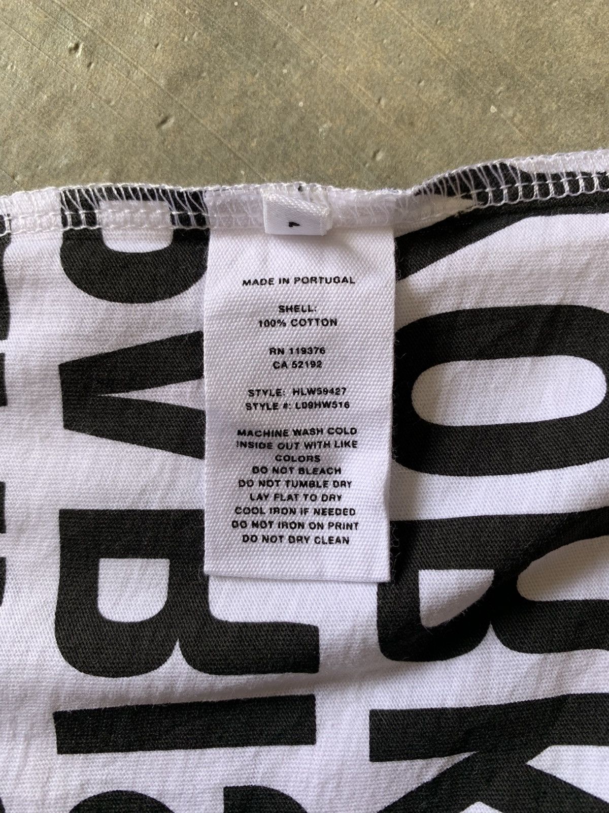 Helmut Lang Helmut Lang over print T-shirt Size US S / EU 44-46 / 1 - 8 Thumbnail