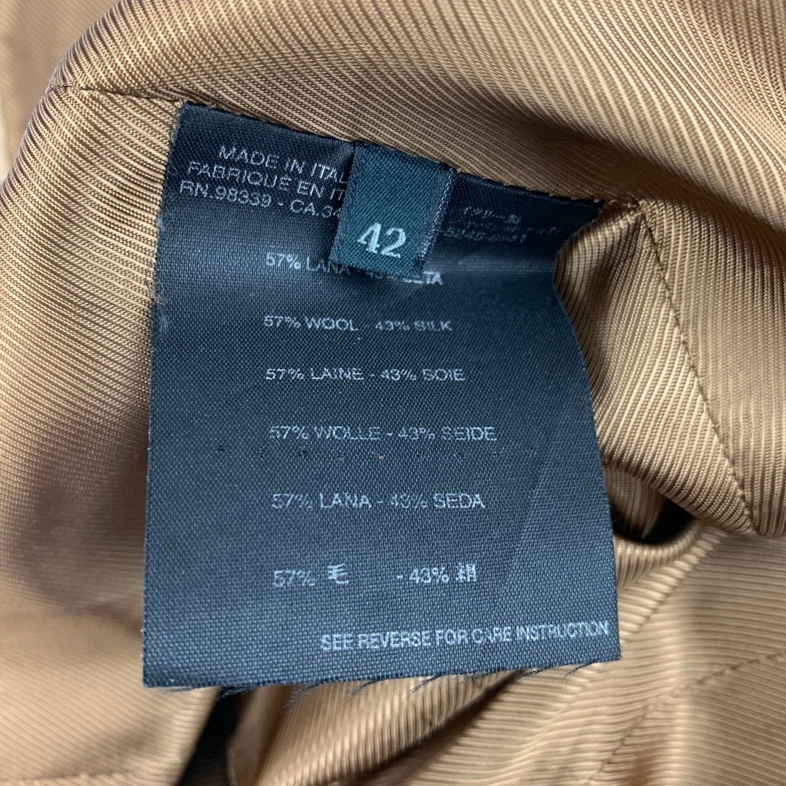 Prada PRADA Size 6 Copper Wool Silk Single Breasted Jacket Blazer Size M / US 6-8 / IT 42-44 - 5 Thumbnail