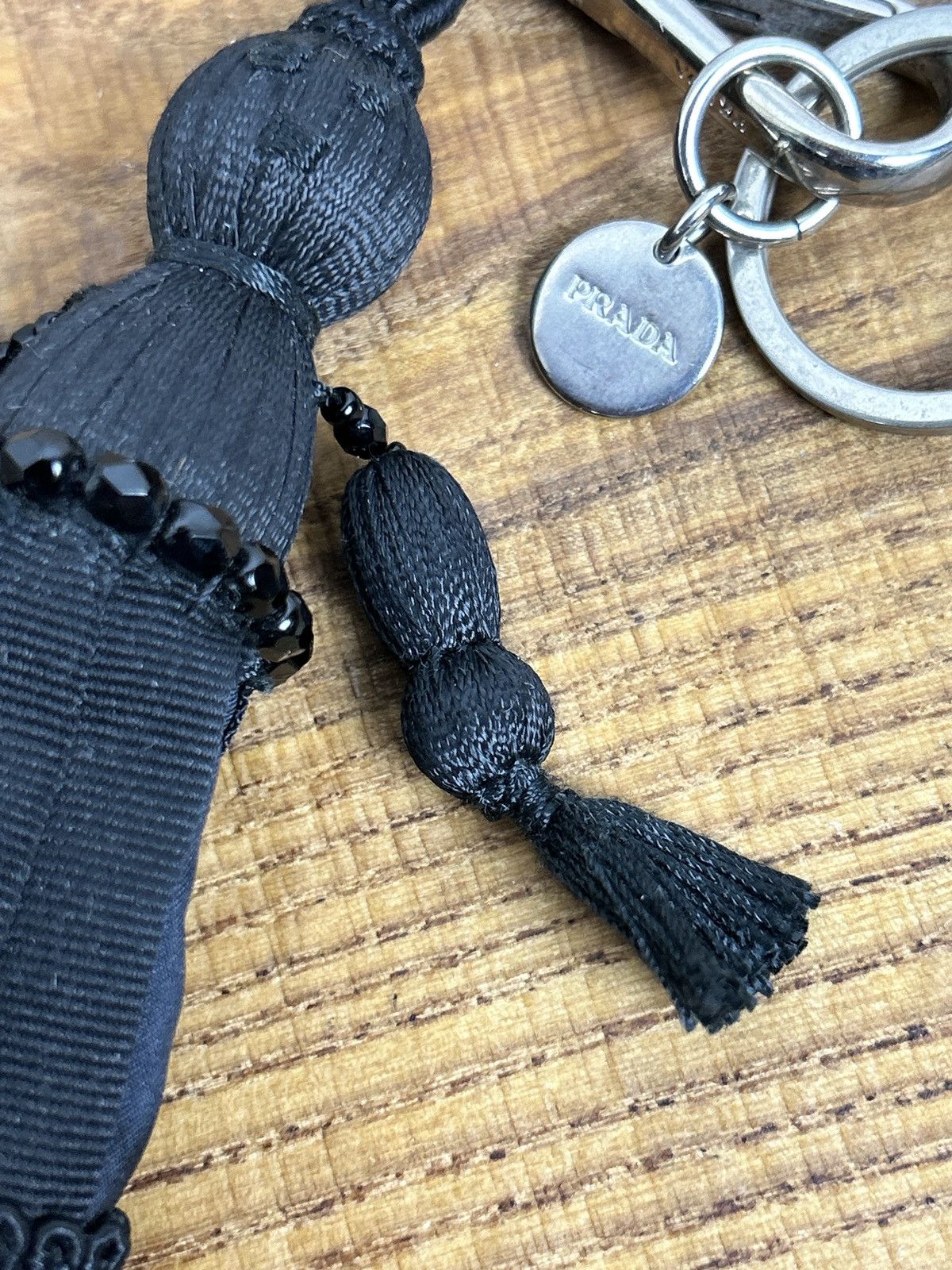 Prada Prada Beaded Doll Bag Charm Keychain Key Holder Black Size ONE SIZE - 3 Thumbnail