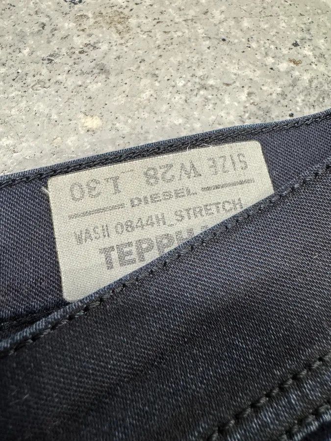 Diesel × Vintage Diesel Blue Waxed Navy Denim Skinny Jeans Size US 28 / EU 44 - 7 Thumbnail