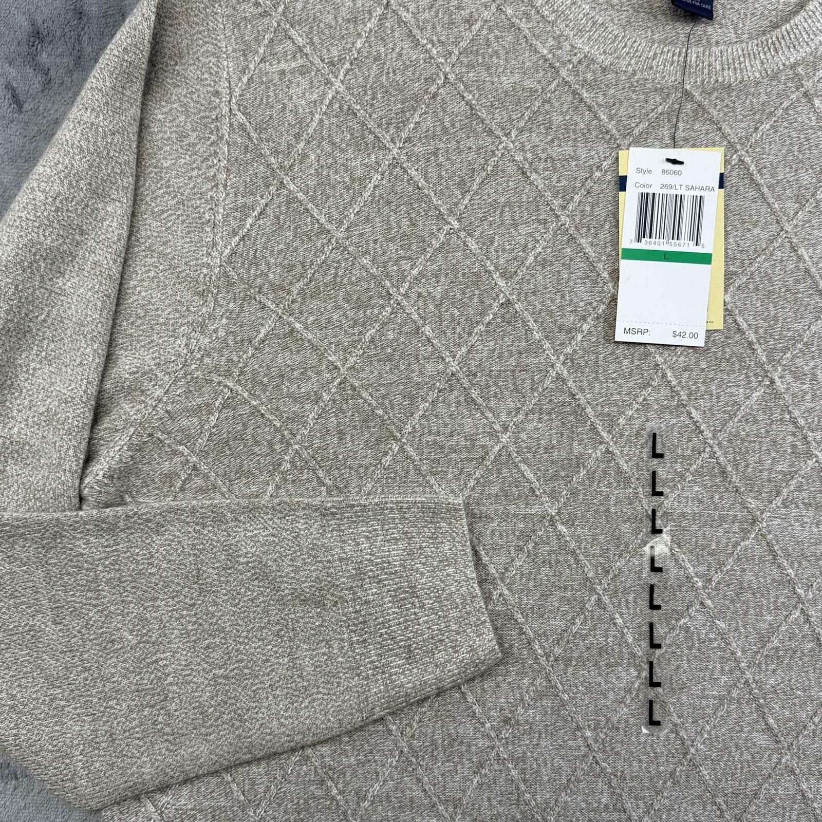 Dockers Dockers Men's Diamond Pattren Crewneck Sweater Size US L / EU 52-54 / 3 - 4 Thumbnail