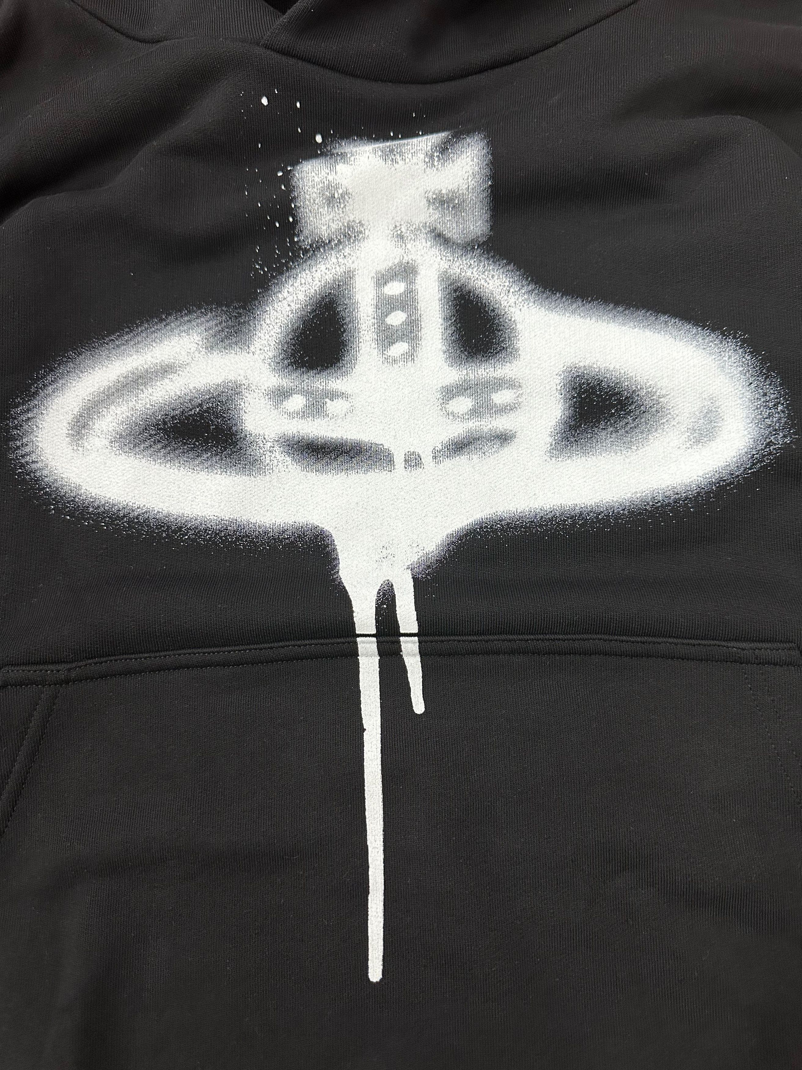 Vivienne Westwood CC000013 Vivienne Westwood Hoodie in Black Spray Orb Logo L Size US M / EU 48-50 / 2 - 2 Thumbnail