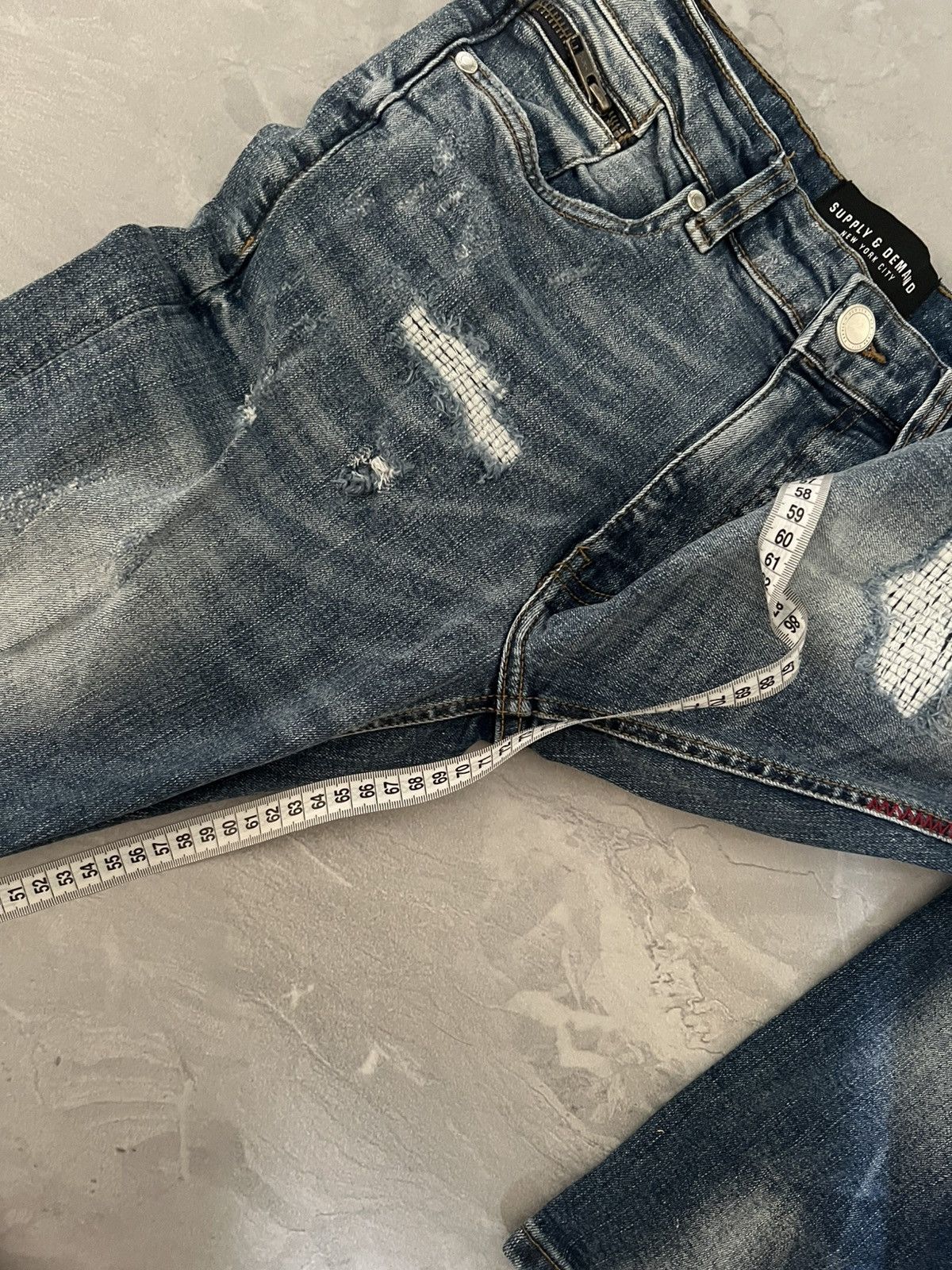 Japanese Brand Destroyed Underground Y2K Slim / Weathered Subversive 90s Size US 30 / EU 46 - 8 Thumbnail