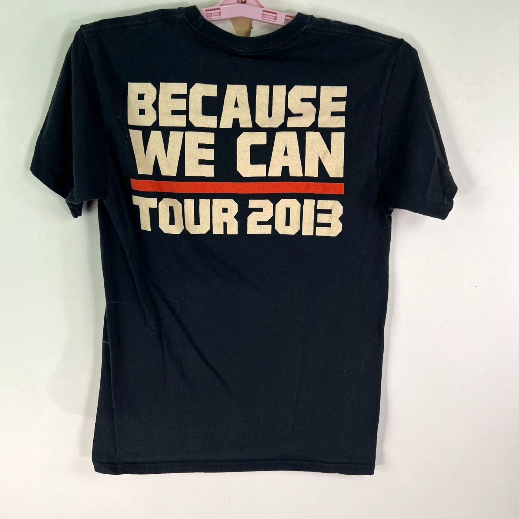 Vintage Bon Jovi Because We Can Tour Band Shirt Adult S Black T-Shirt, Graphic Print, Short Sleeve, Crew Neck, Preshrunk, Regular Fit, Men, 2010s Tour Merch Size US S / EU 44-46 / 1 - 4 Thumbnail
