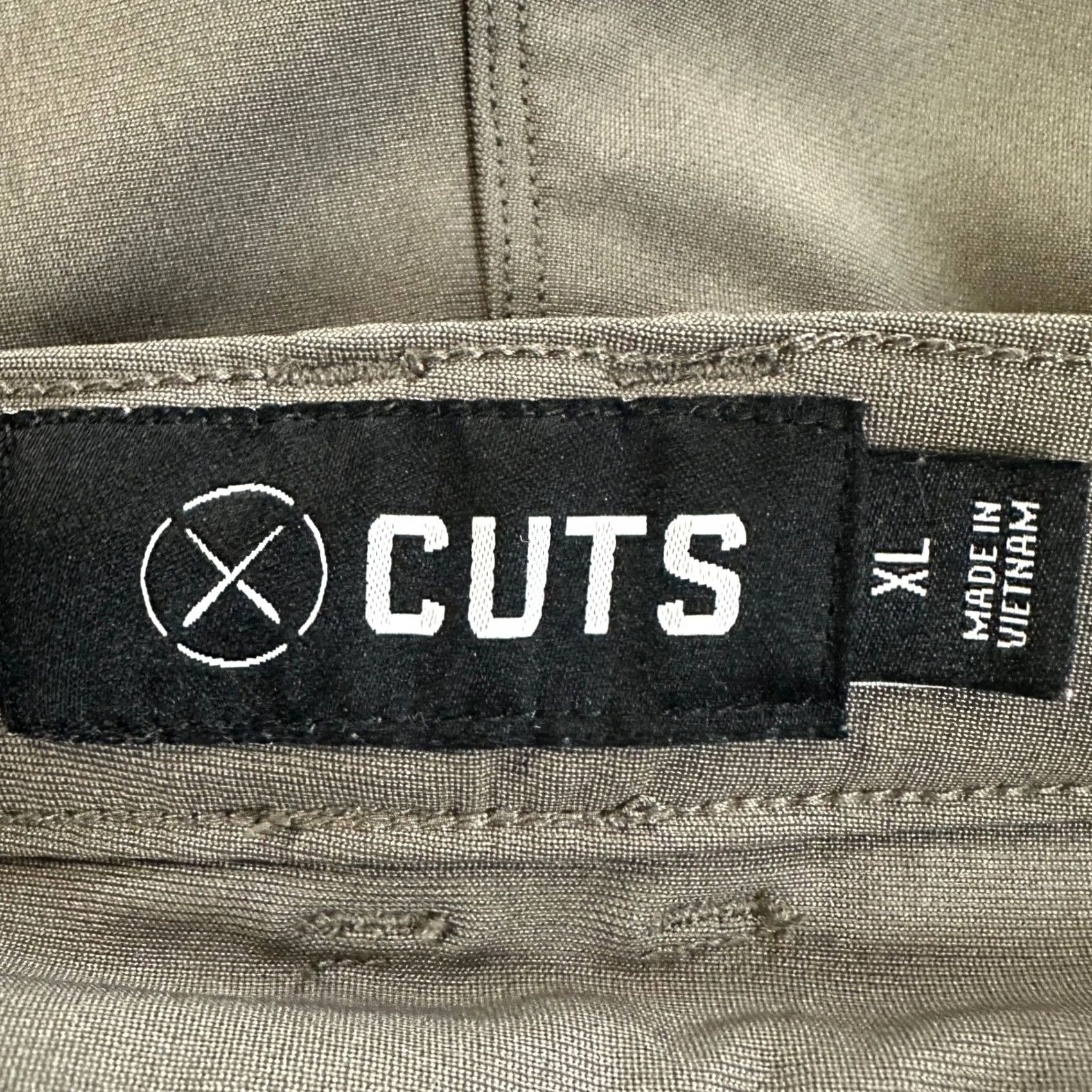 Cuts Cuts Performance Pants Chino Men XL Gray Slim Flat Front Pockets Stretch Moisture Wicking Breathable Wrinkle Resistant Casual Business Golf 31 Inseam Size US 36 / EU 52 - 4 Thumbnail
