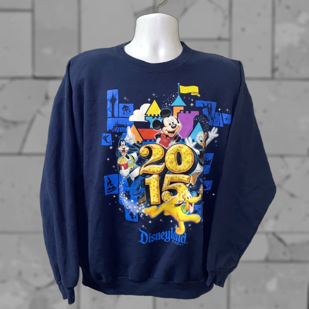 Hanes Disney Hanes Resort Sweatshirt Mens XL Navy Blue Fleece Lined Pullover Cotton/Polyester Disney Resort Mens XL Navy Blue Fleece Lined Sweatshirt Size US XL / EU 56 / 4 - 1 Thumbnail