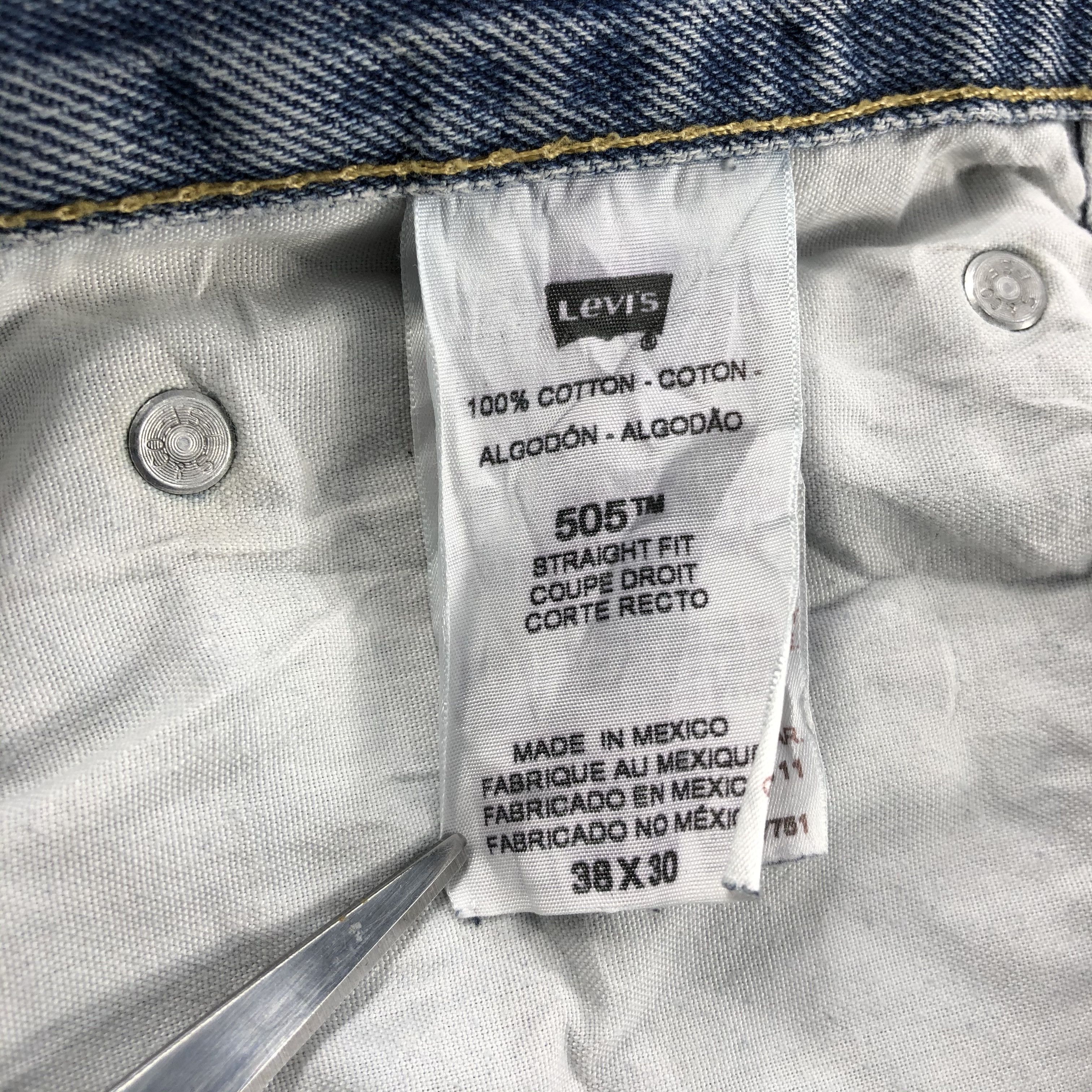 Levi's × Vintage Vintage Distress Levis 505 Jeans-JM1222 Size US 40 / EU 56 - 10 Thumbnail