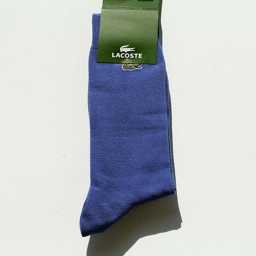 Lacoste Lacoste French sock Royal Blue sock Socks NEW Size ONE SIZE - 1 Thumbnail