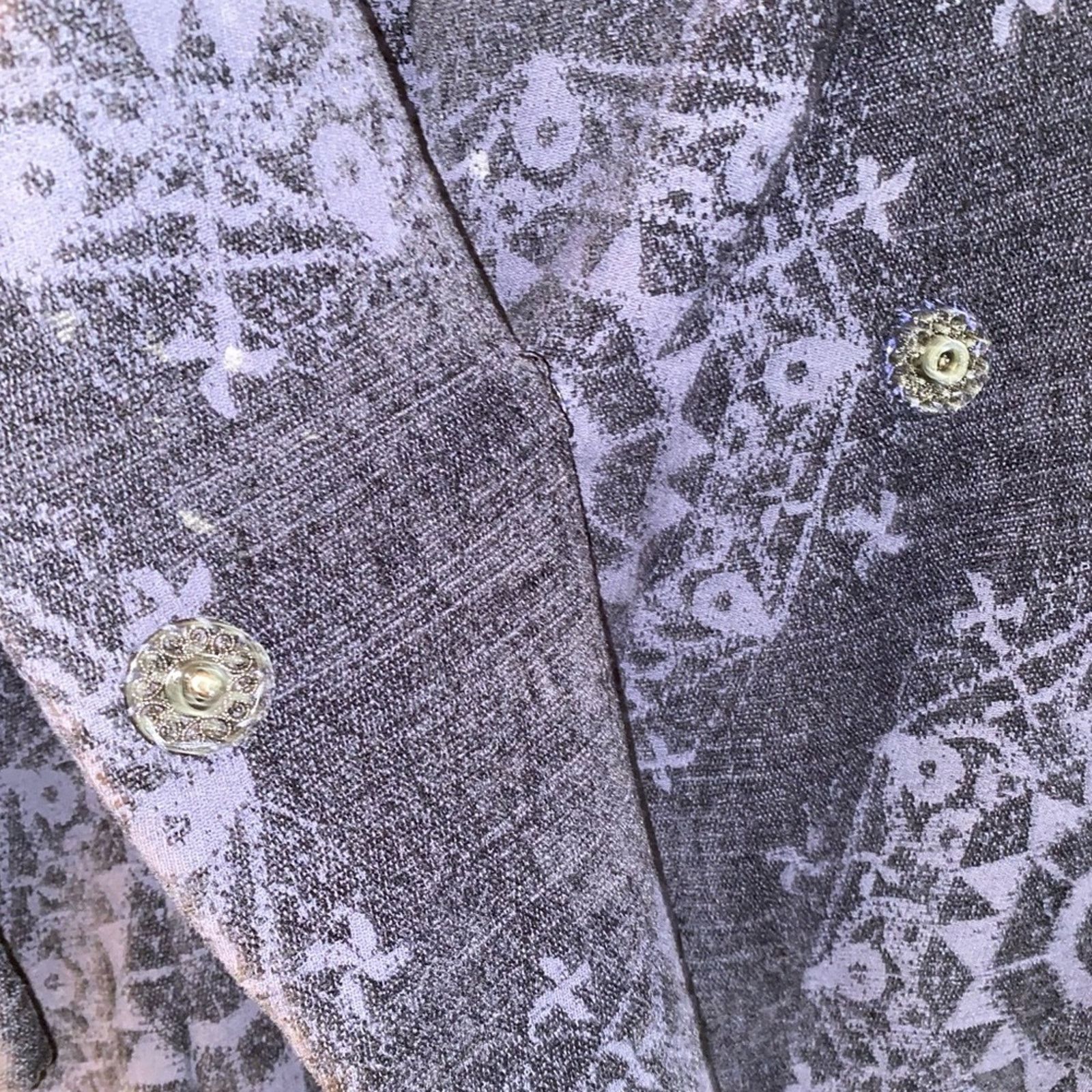 Desigual DESIGUAL $400 38 / 8 / M Purple / Black Cotton Blend Jacket Size M / US 6-8 / IT 42-44 - 14 Thumbnail